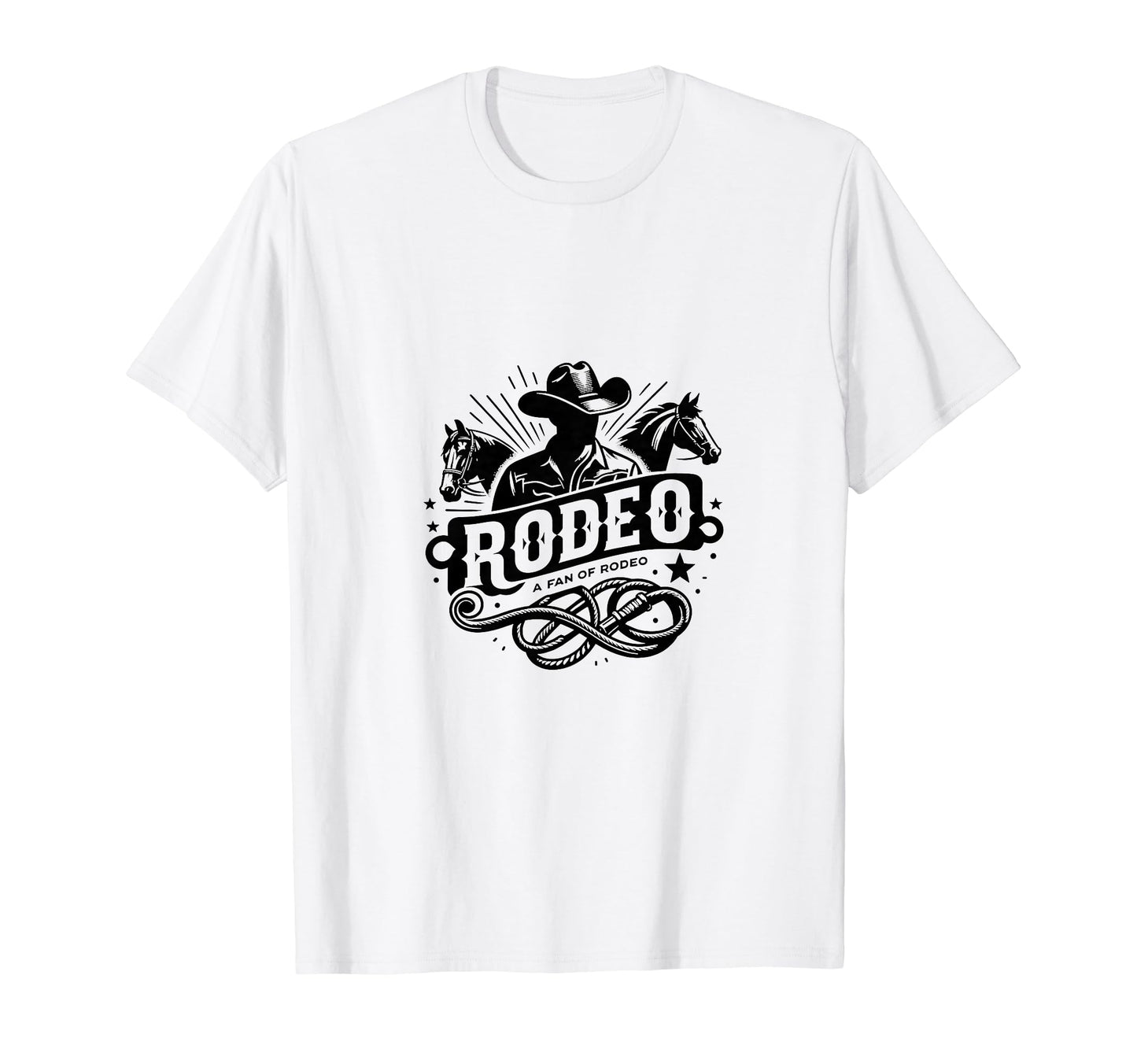 Rodeo Fan Western Lifestyle Cowboy Horse T-Shirt - Graphic Print Men Women - T-Shirt, Sweatshirt, Hoodie