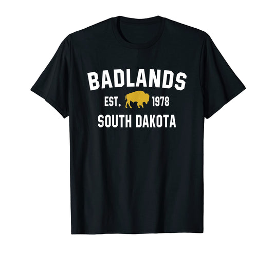 Badlands National Park South Dakota Gift T-Shirt - Minimalist Print Unisex - T-Shirt, Sweatshirt, Hoodie