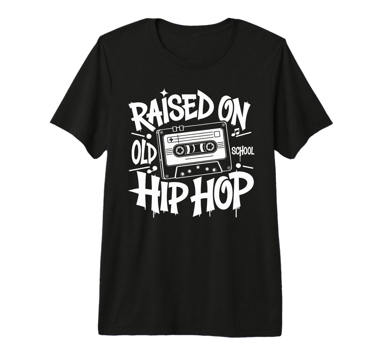 Raised Old School Graffiti Rap Hip Hop T-Shirt - Minimalist Print Unisex - T-Shirt, Sweatshirt, Hoodie