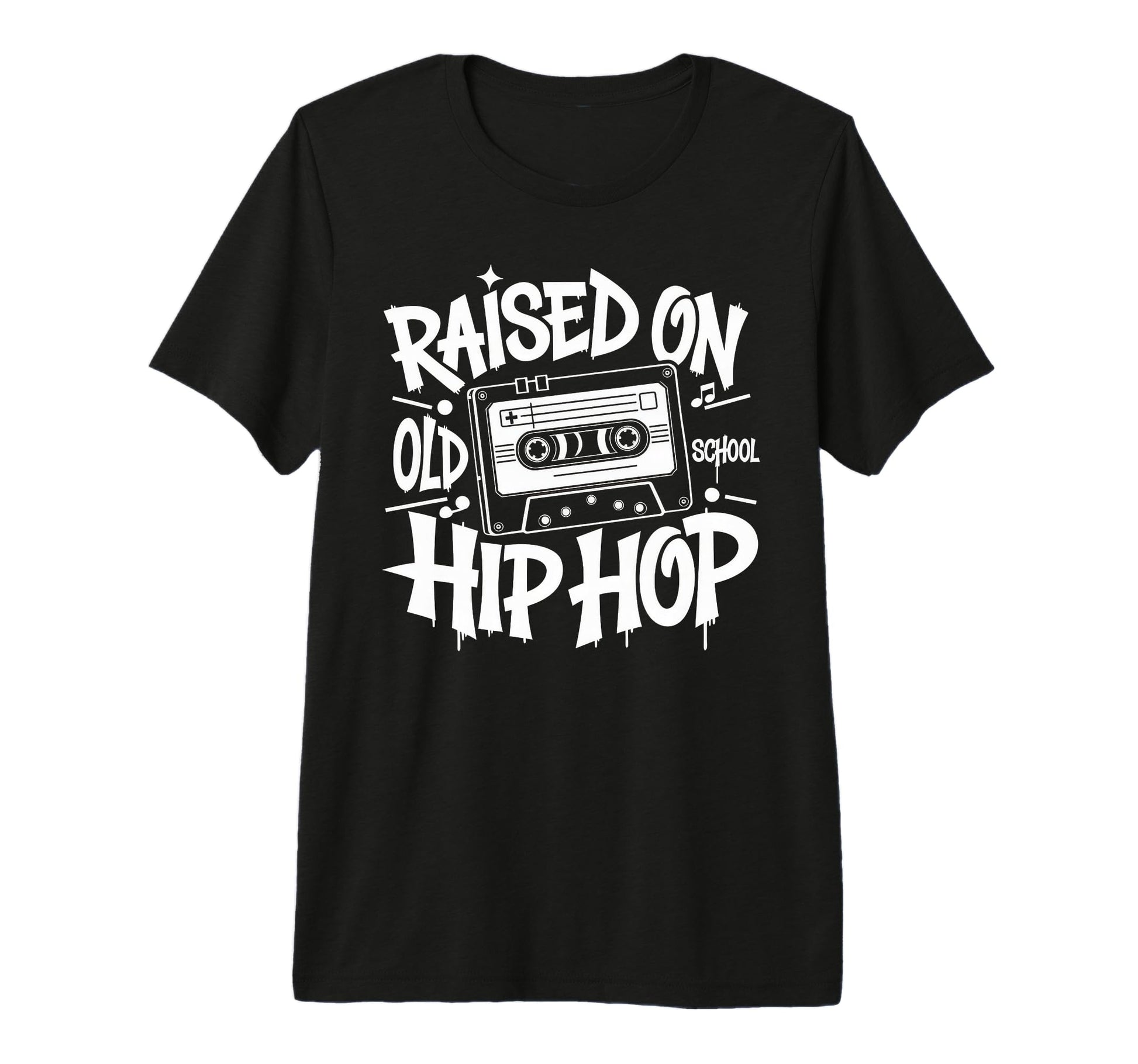Raised Old School Graffiti Rap Hip Hop T-Shirt - Minimalist Print Unisex - T-Shirt, Sweatshirt, Hoodie