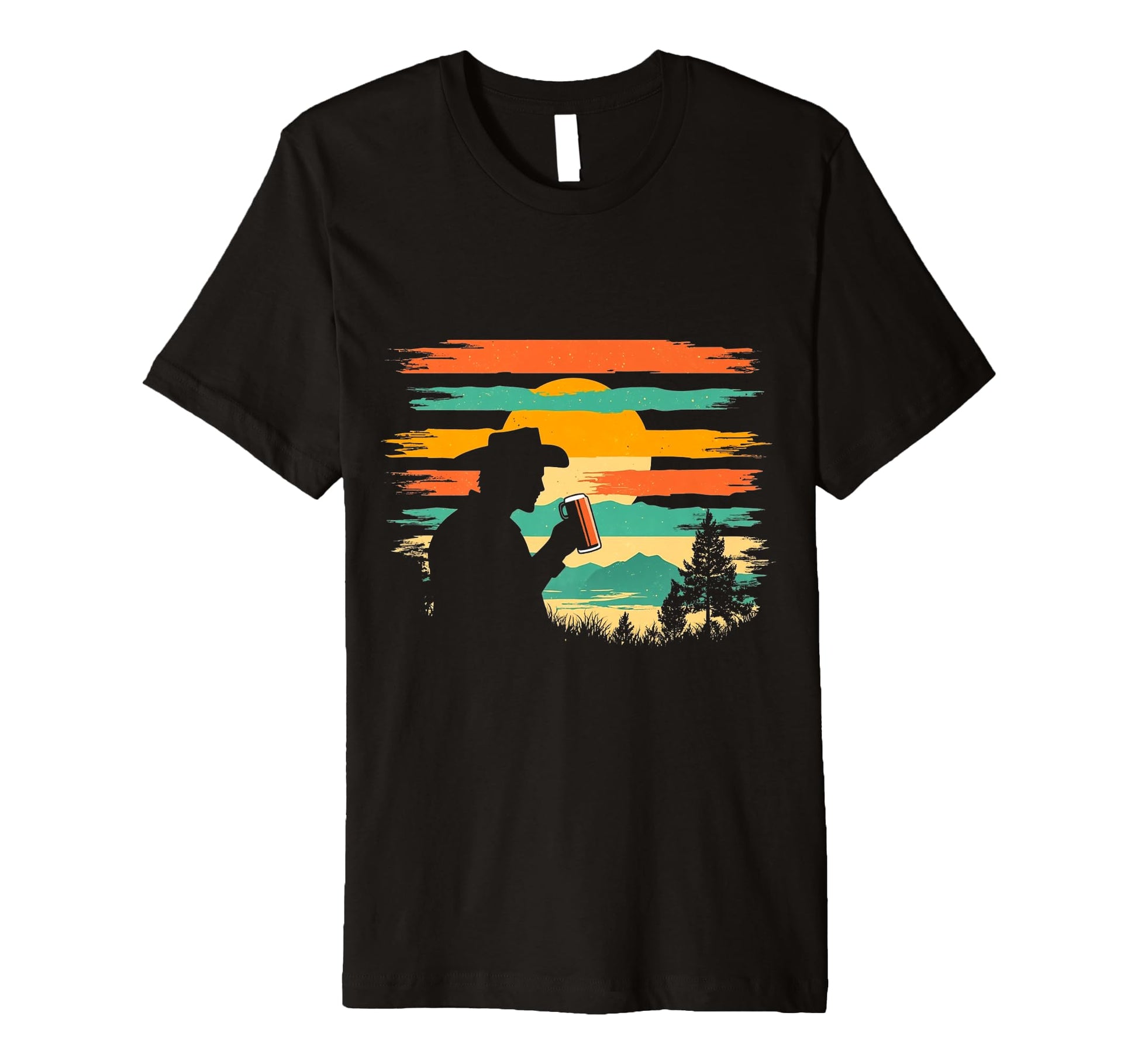 Cowboy It Cowboy Drinking Beer T-Shirt - Novelty Apparel for Adults - T-Shirt, Sweatshirt, Hoodie