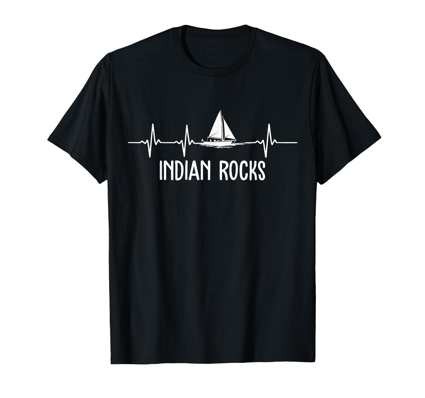 Sailing Heartbeat Indian Rocks T-Shirt - Custom Art Print for Adults - T-Shirt, Sweatshirt, Hoodie