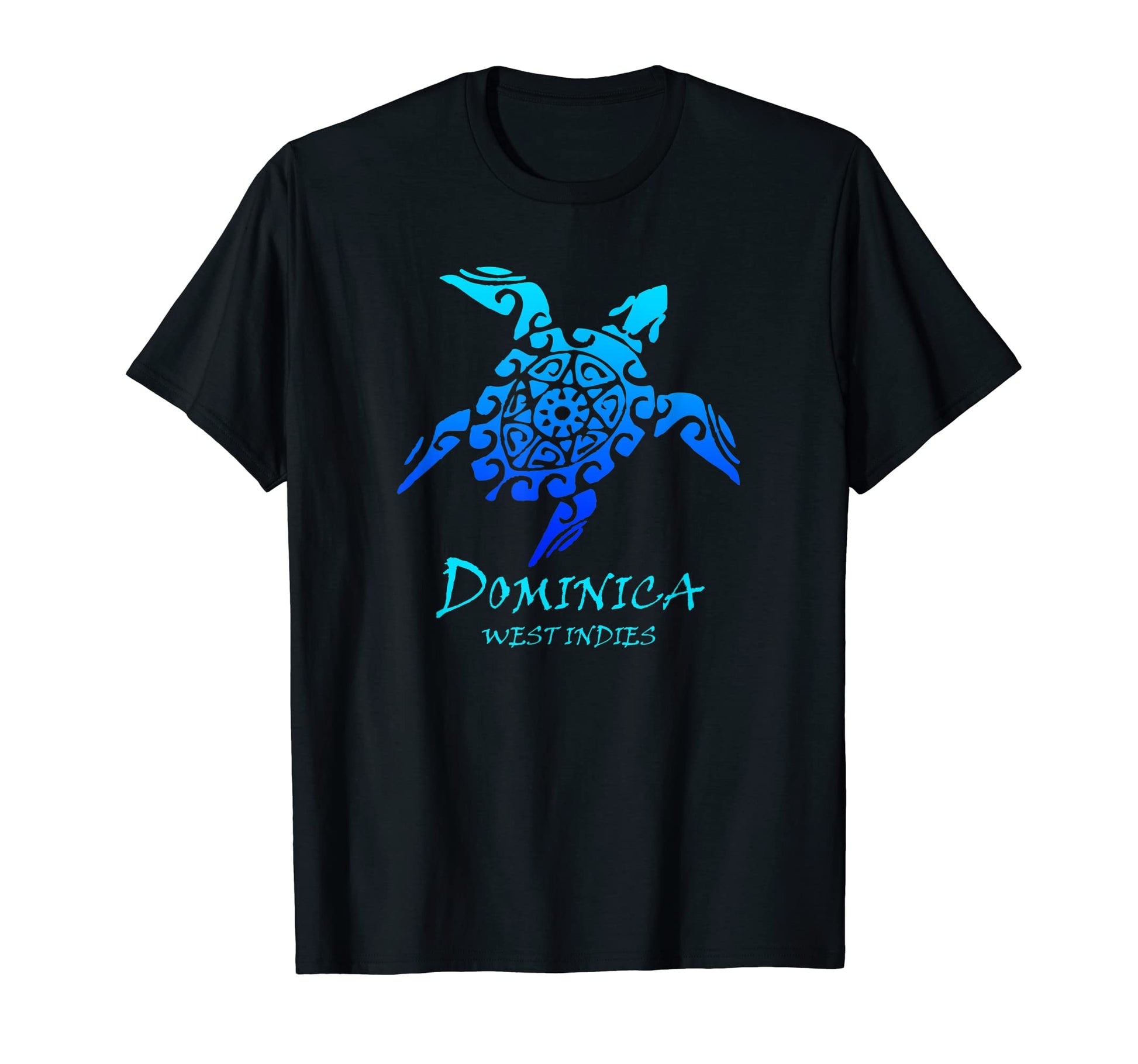Dominica West Indies Tribal Turtle T-Shirt - Graphic Print for Adults - T-Shirt, Sweatshirt, Hoodie