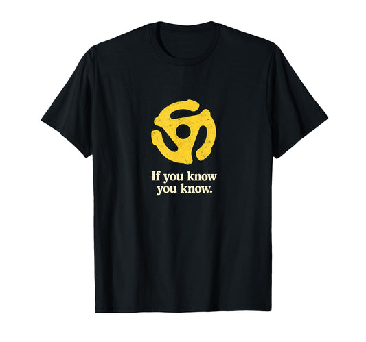 45 Adapter If You Know Music T-Shirt - Aesthetic Graphic Unisex - T-Shirt, Sweatshirt, Hoodie