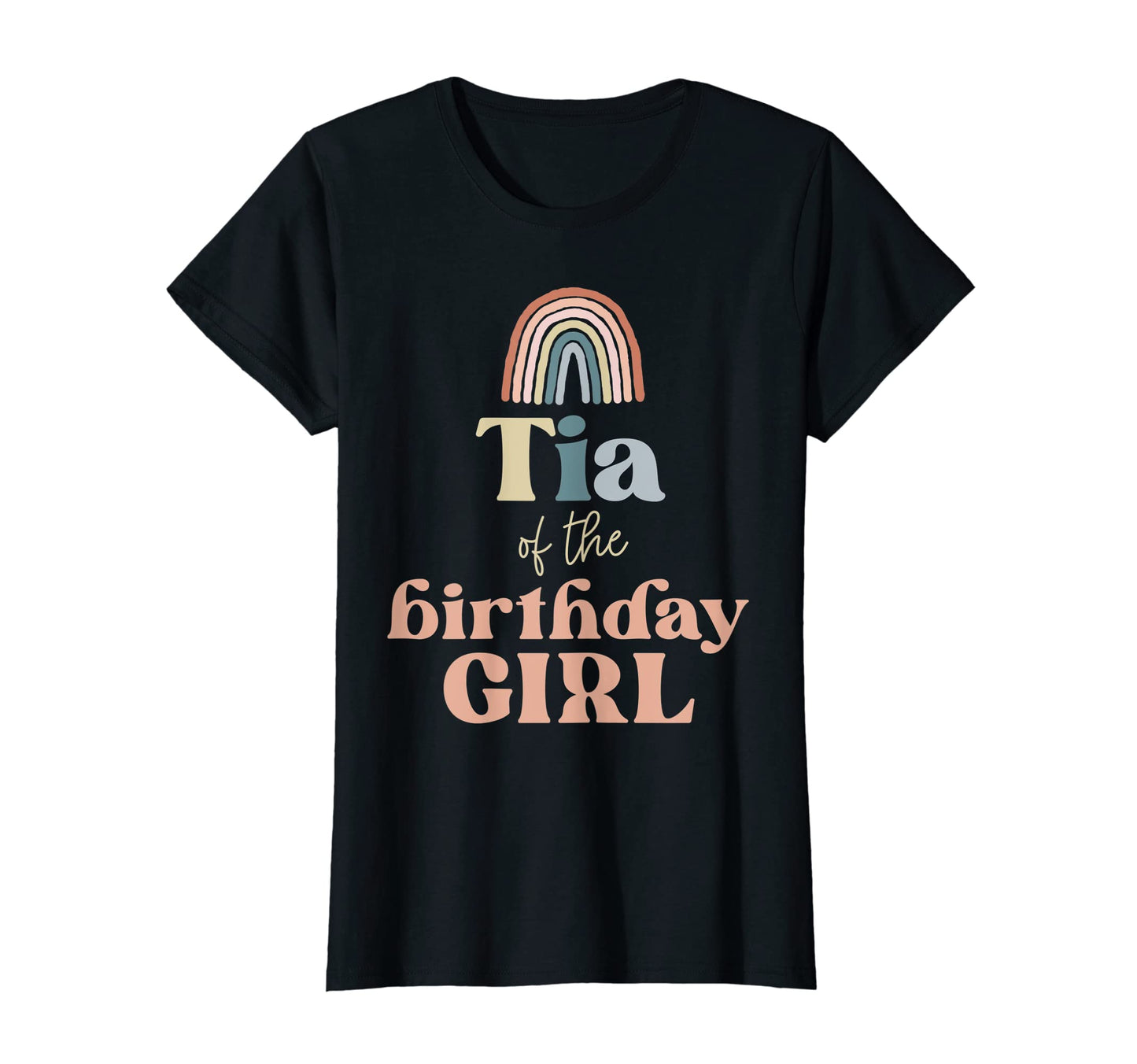 Womens Tia Birthday Boho Rainbow Party T-Shirt - Graphic Print Unisex - T-Shirt, Sweatshirt, Hoodie
