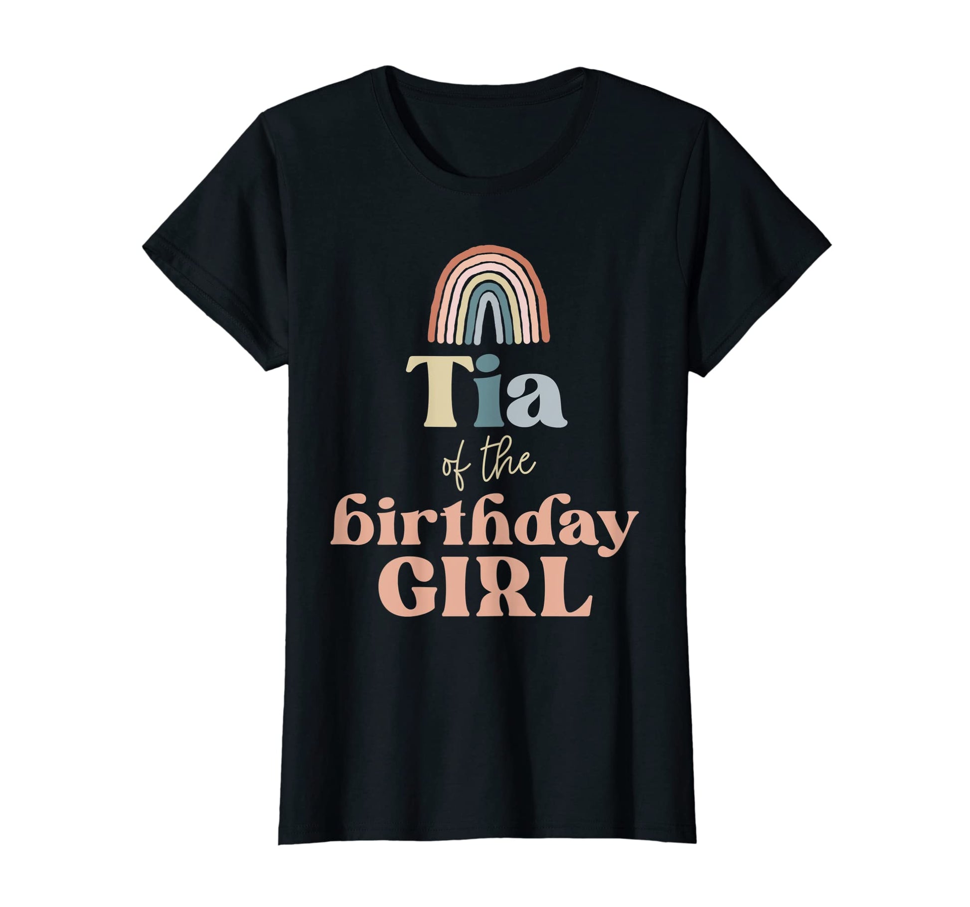 Womens Tia Birthday Boho Rainbow Party T-Shirt - Graphic Print Unisex - T-Shirt, Sweatshirt, Hoodie