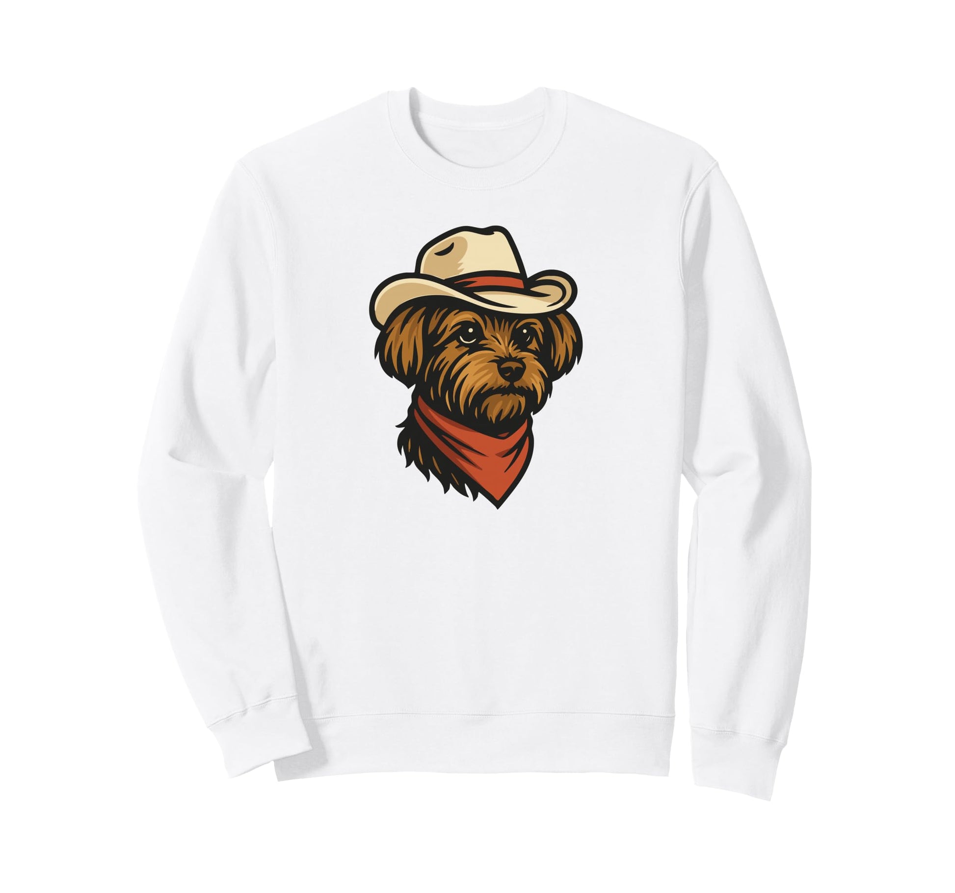 Funny Cowboy Yorkshire Terrier Yorkie Sweatshirt - Unique Graphic Unisex - T-Shirt, Sweatshirt, Hoodie