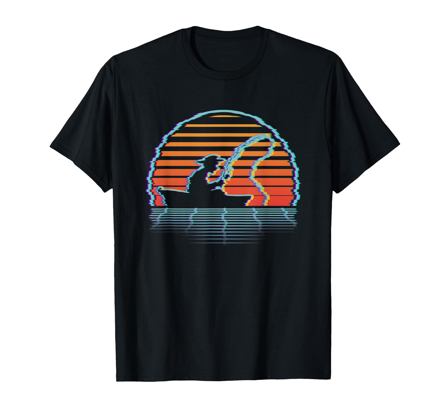 Fishing Vaporwave Fisherman Aesthetic T-Shirt - Novelty Apparel for Adults - T-Shirt, Sweatshirt, Hoodie