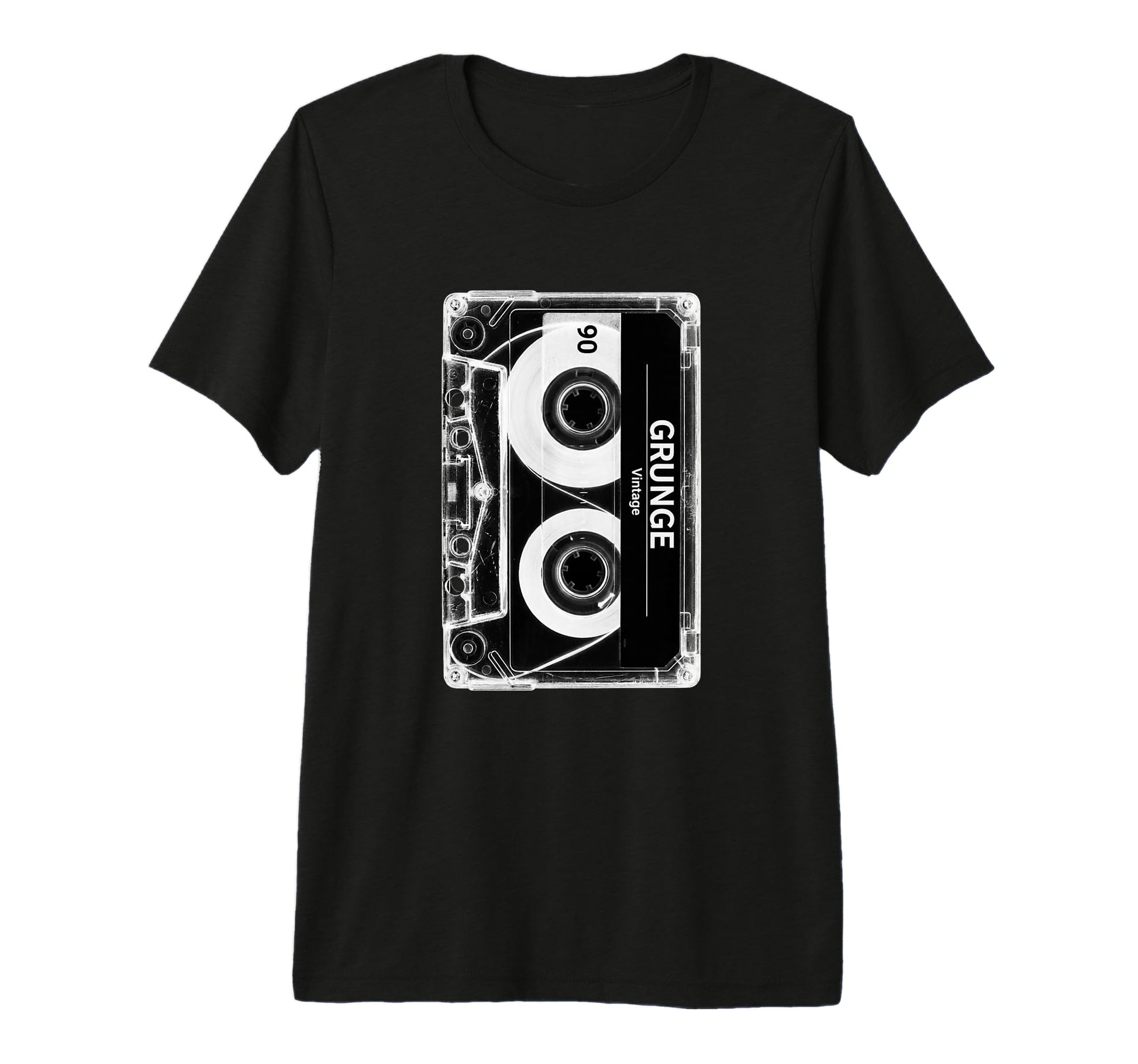 Grunge Cassette Tape Throwback Tri T-Shirt - Novelty Apparel for Adults - T-Shirt, Sweatshirt, Hoodie