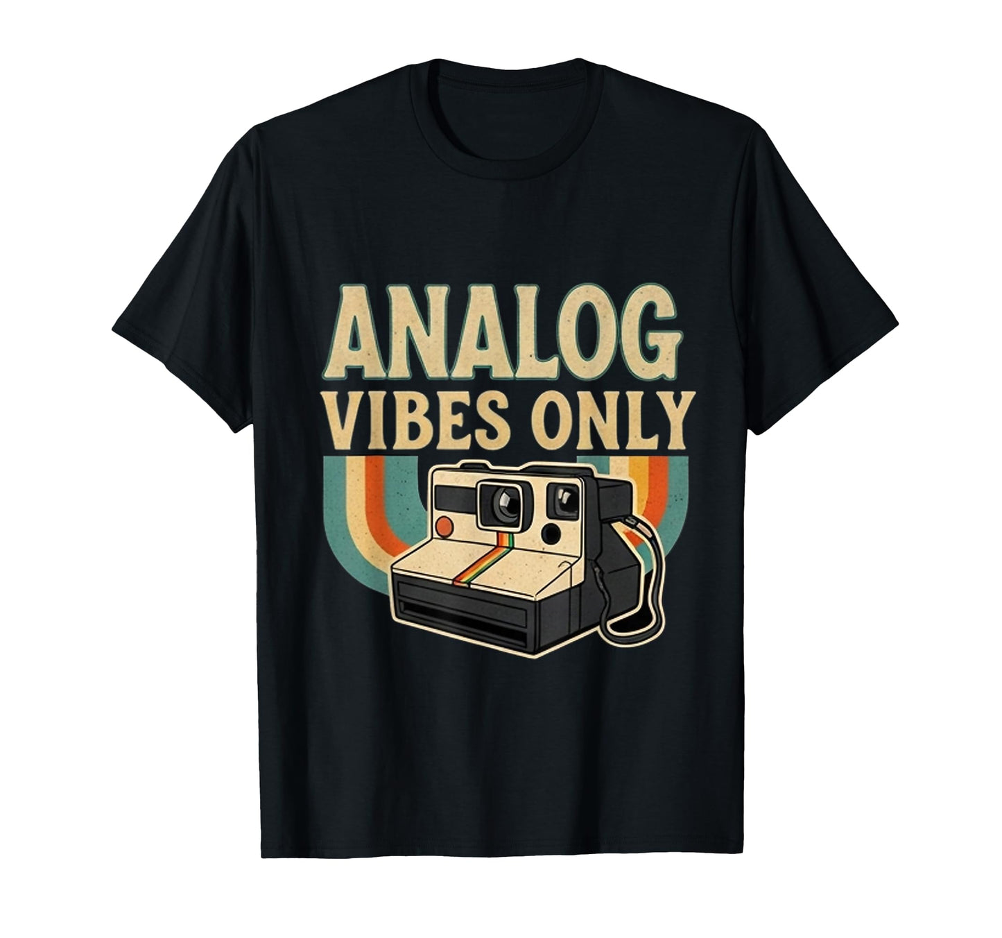 Analog Vibes Camera Photography T-Shirt - Casual Everyday Wear for Adults - T-Shirt, Sweatshirt, Hoodie