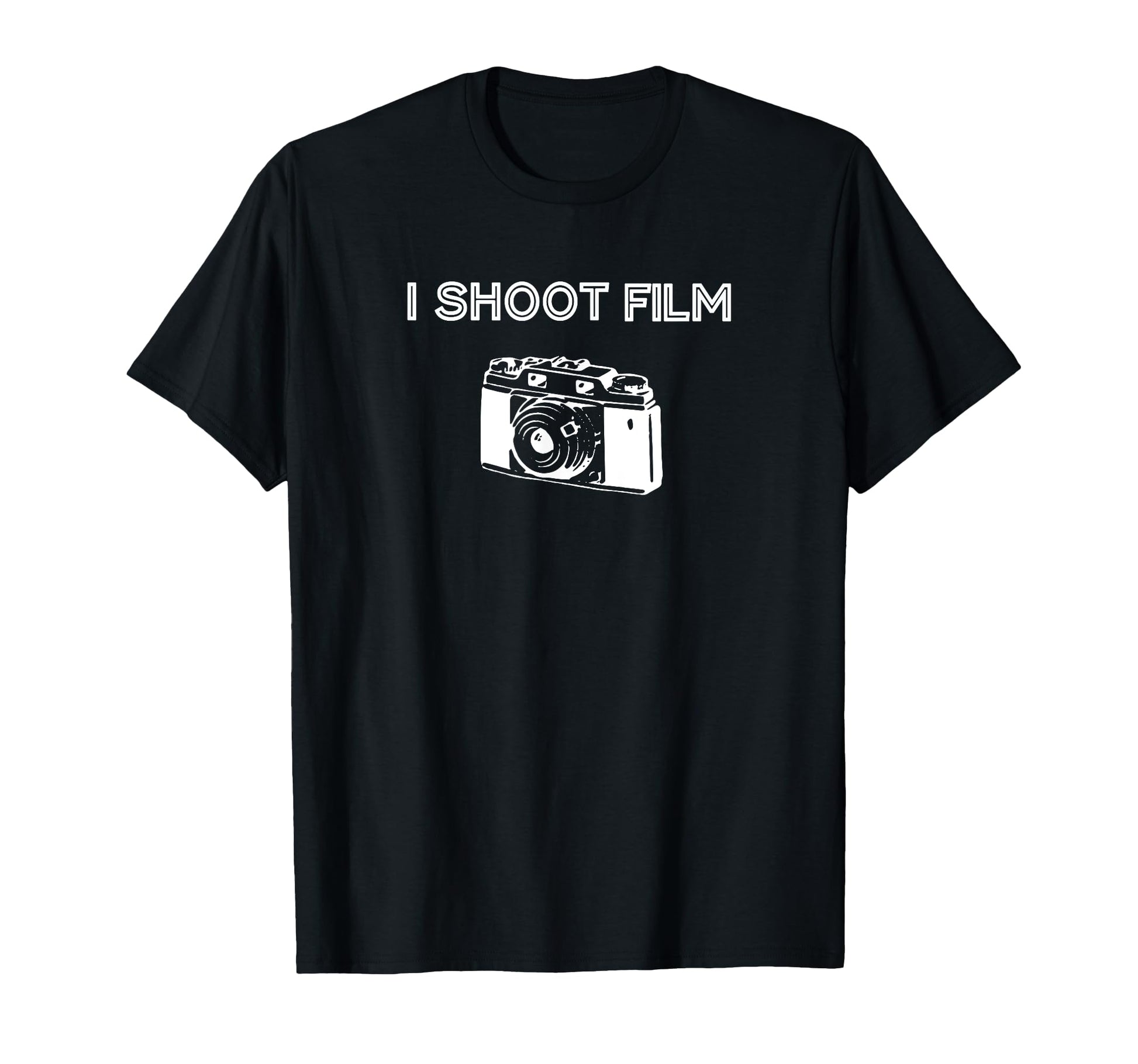 I Shoot Film 35Mm Camera T-Shirt - Fun Novelty Design for Adults - T-Shirt, Sweatshirt, Hoodie