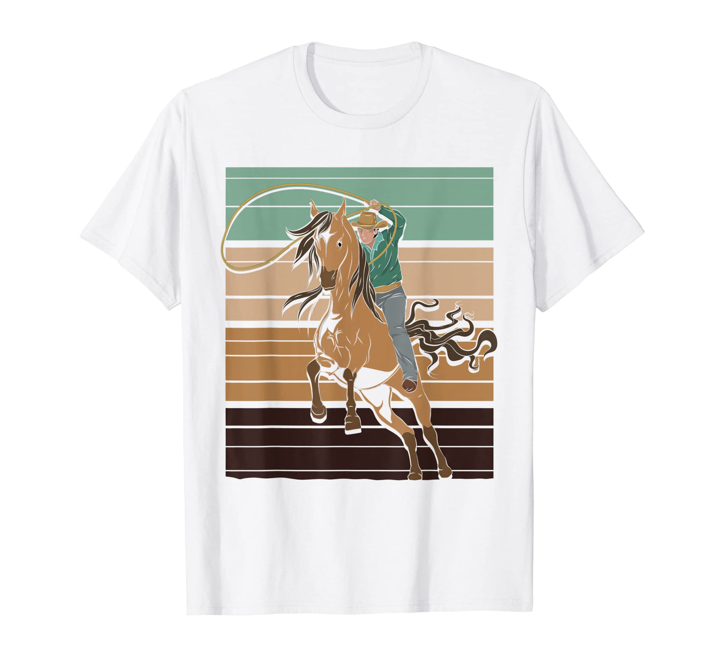 Country Western Horseback Riding T-Shirt - Custom Art Print Men Women - T-Shirt, Sweatshirt, Hoodie