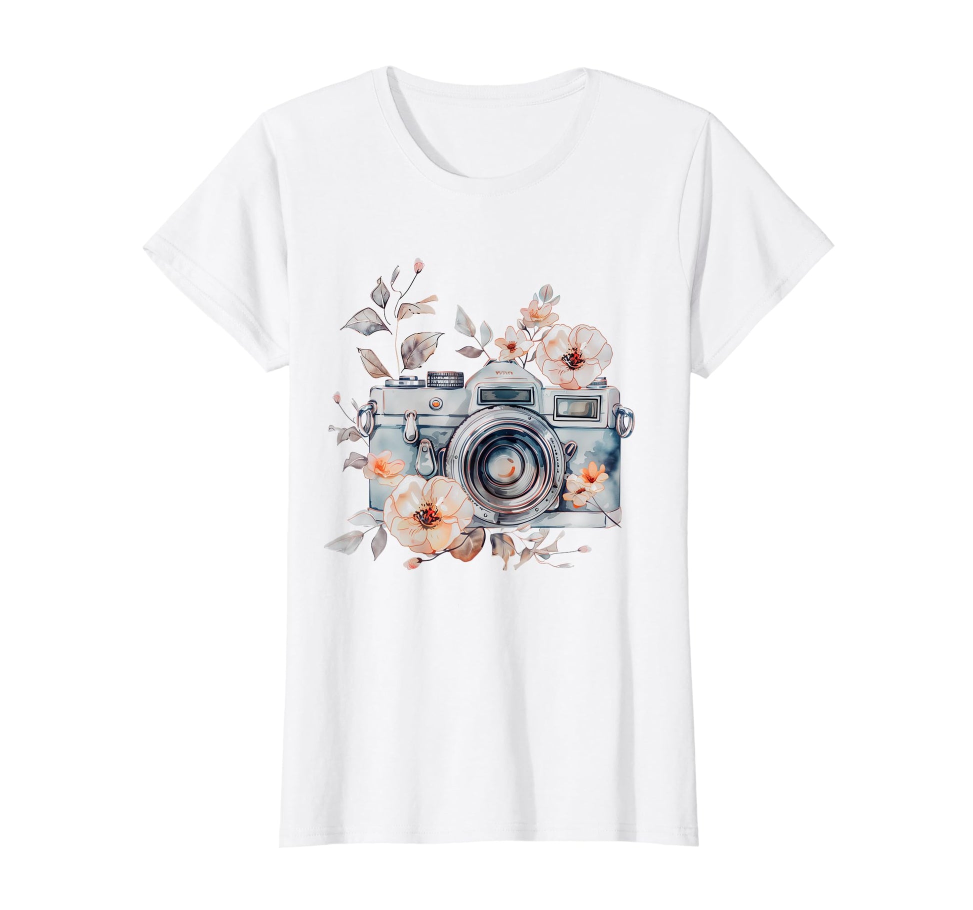 Photographer Camera Flowers Photography T-Shirt - Novelty Apparel Unisex - T-Shirt, Sweatshirt, Hoodie