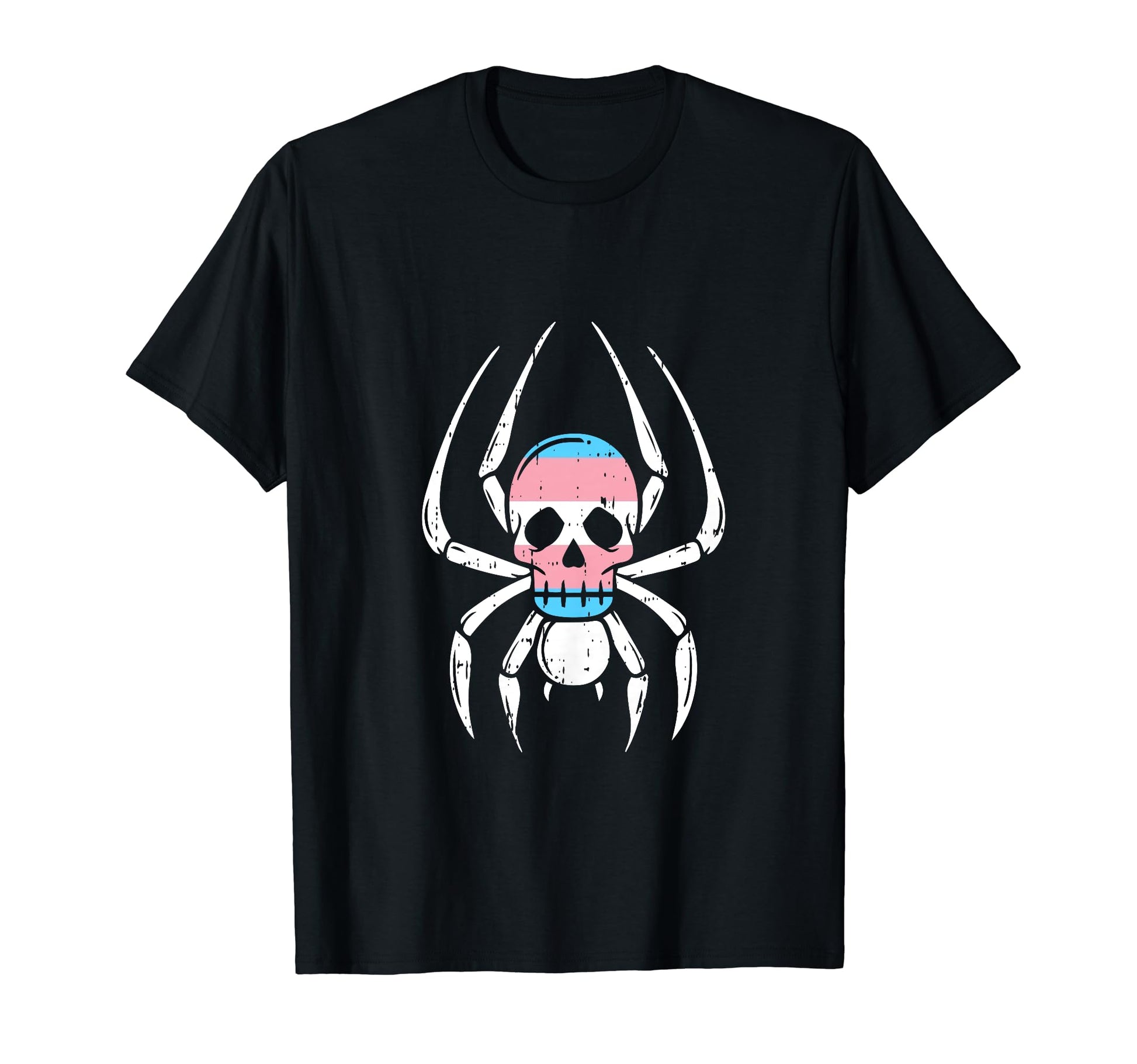 Skull Spider Transgender Lgbt Q T-Shirt - Aesthetic Graphic for Adults - T-Shirt, Sweatshirt, Hoodie
