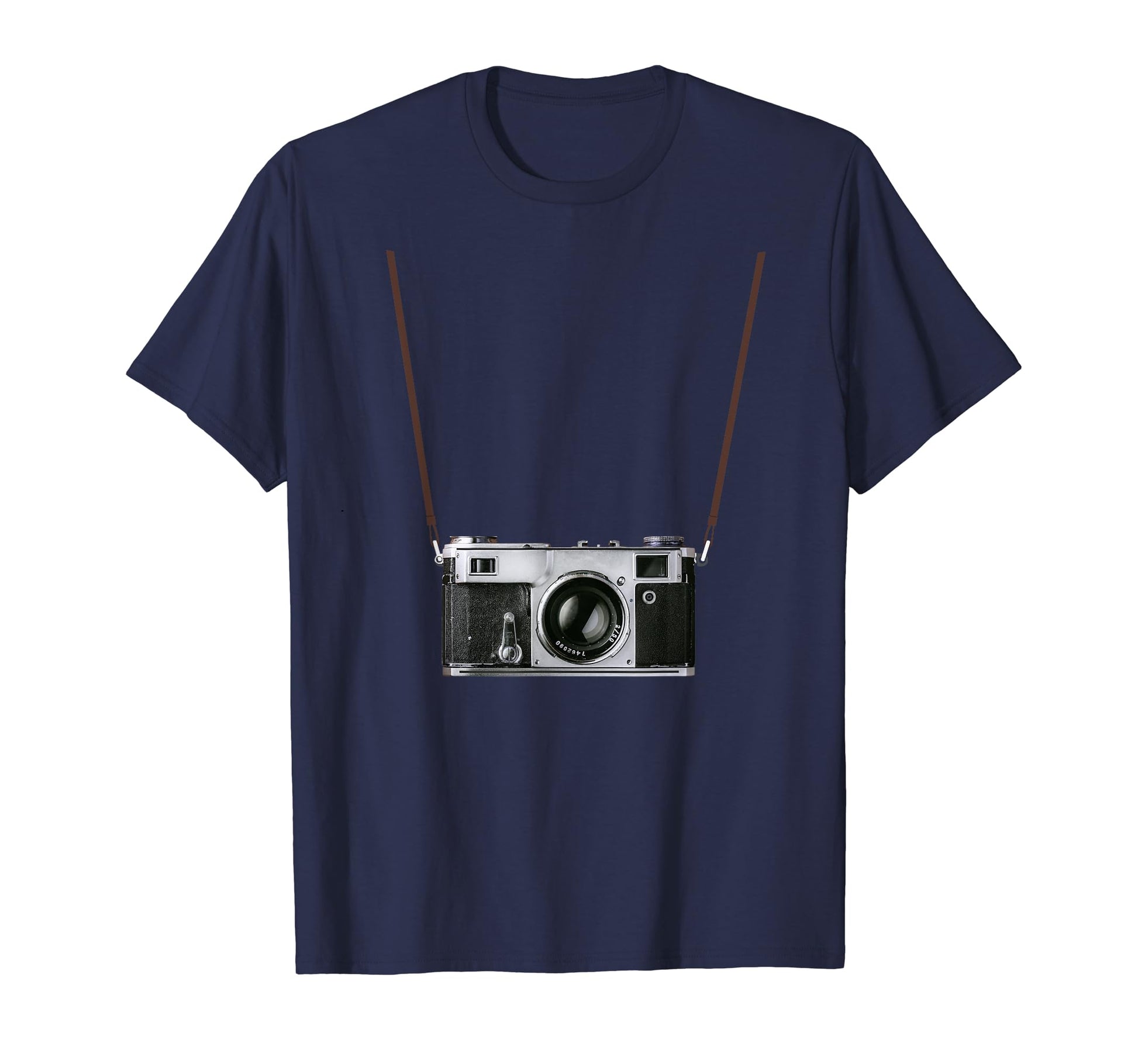 Camera Neck Strap Funny Novelty T-Shirt - Minimalist Print Unisex - T-Shirt, Sweatshirt, Hoodie