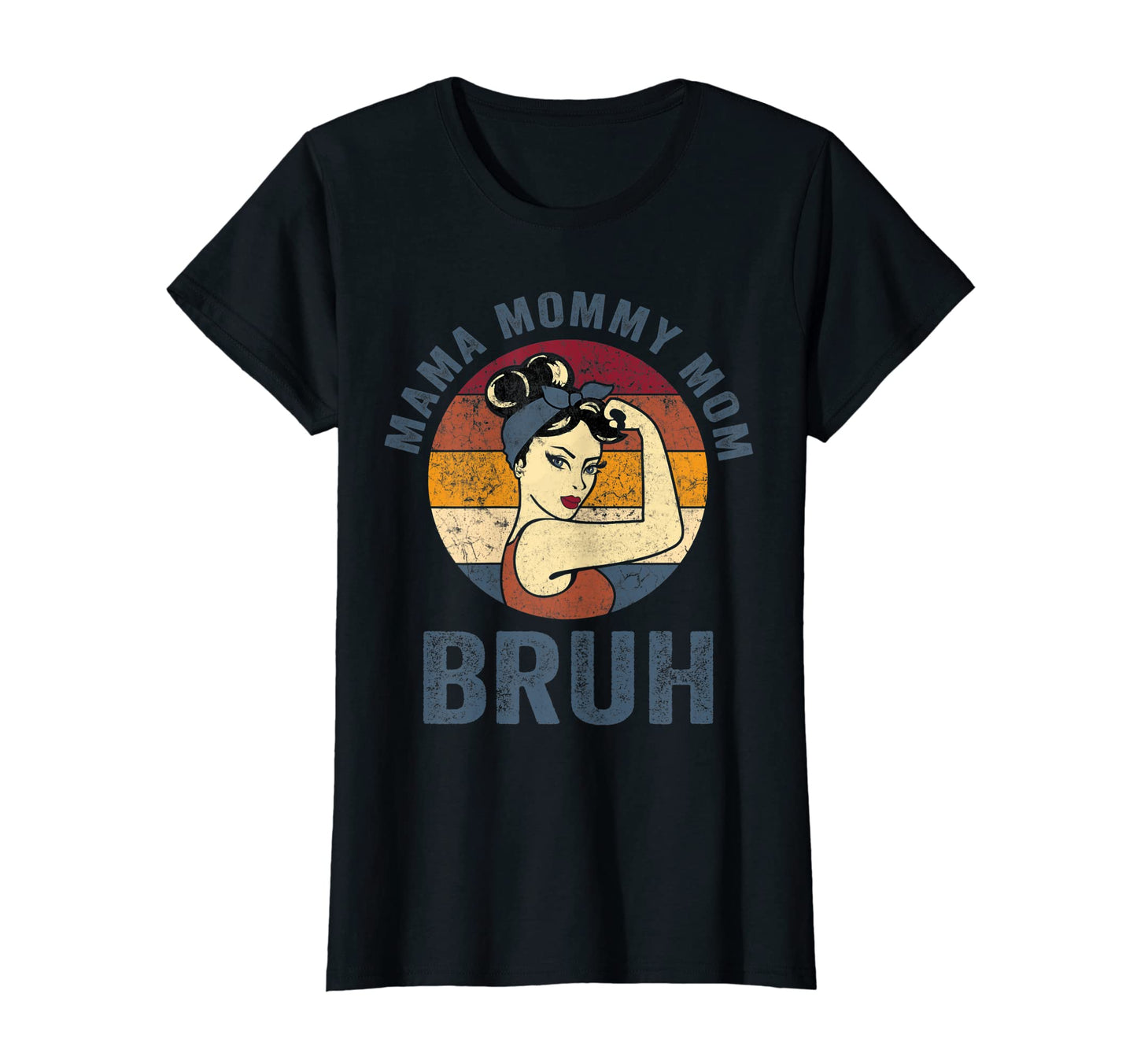Womens Mama Mommy Mom Bruh Rainbow T-Shirt - Aesthetic Graphic Men Women - T-Shirt, Sweatshirt, Hoodie
