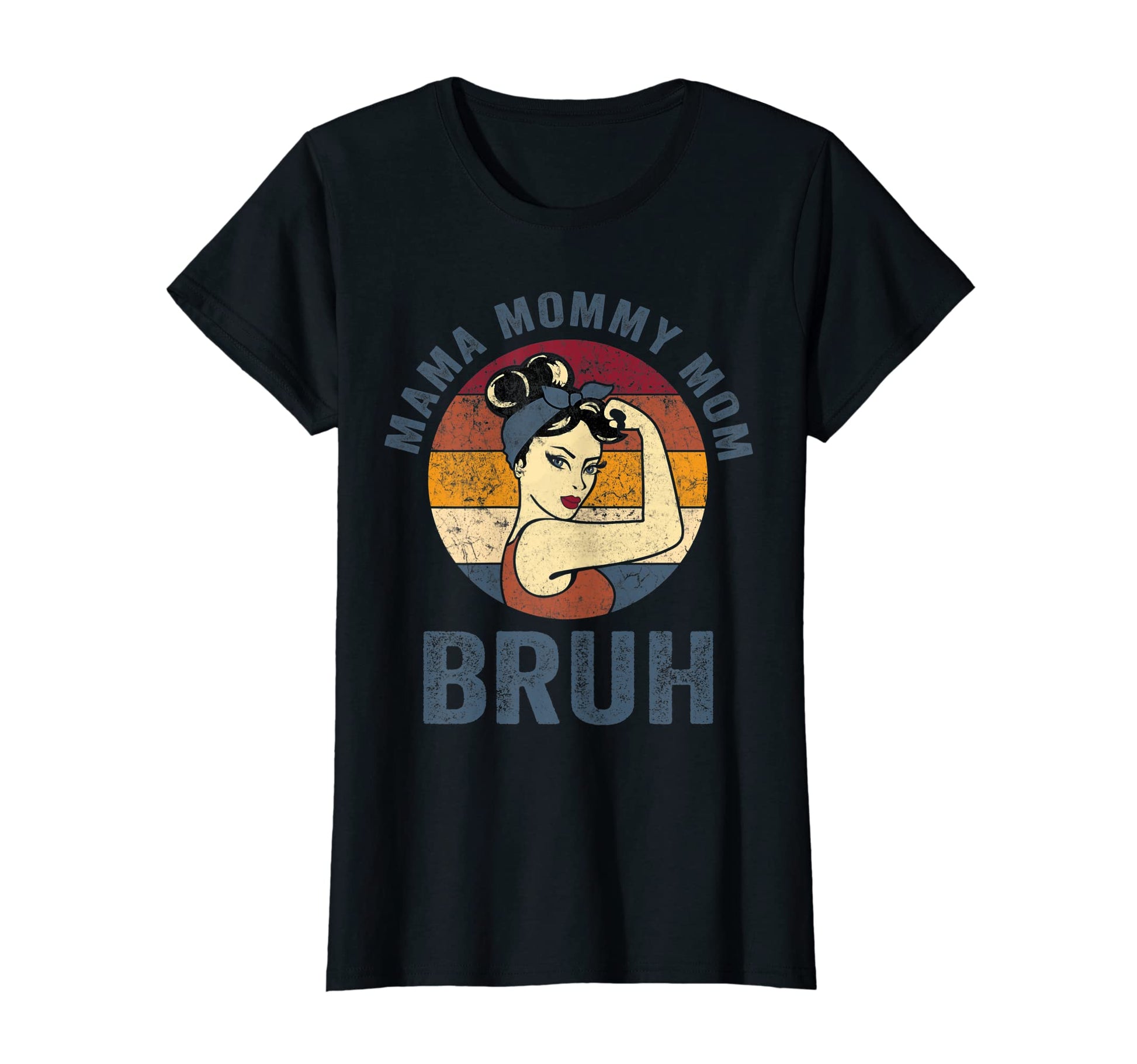 Womens Mama Mommy Mom Bruh Rainbow T-Shirt - Aesthetic Graphic Men Women - T-Shirt, Sweatshirt, Hoodie