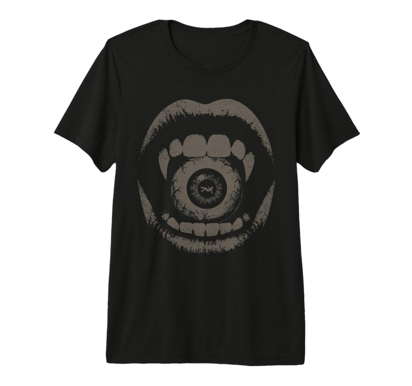 Vampire Fangs Eyeball Grunge Goth T-Shirt - Minimalist Print Men Women - T-Shirt, Sweatshirt, Hoodie