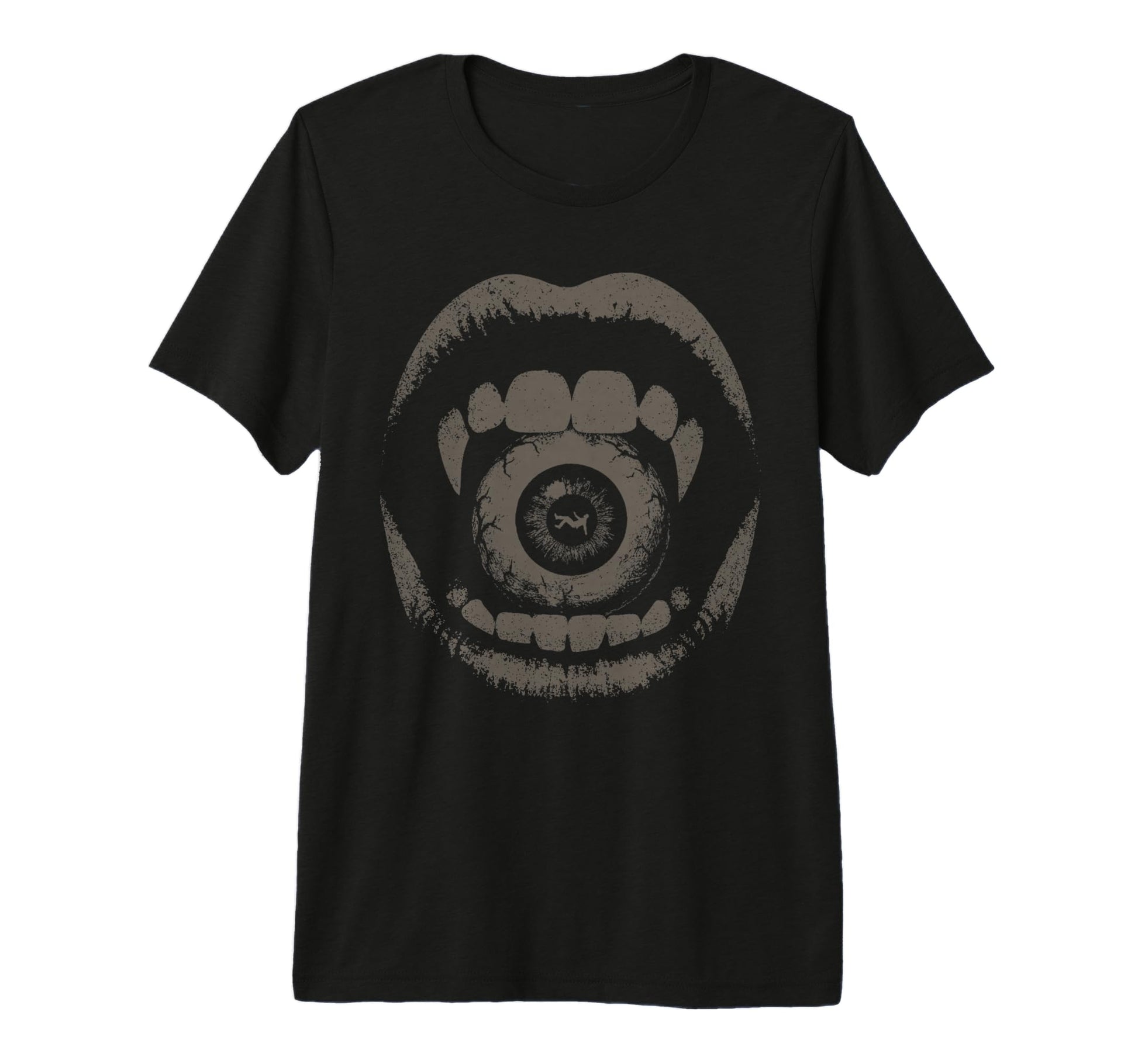 Vampire Fangs Eyeball Grunge Goth T-Shirt - Minimalist Print Men Women - T-Shirt, Sweatshirt, Hoodie