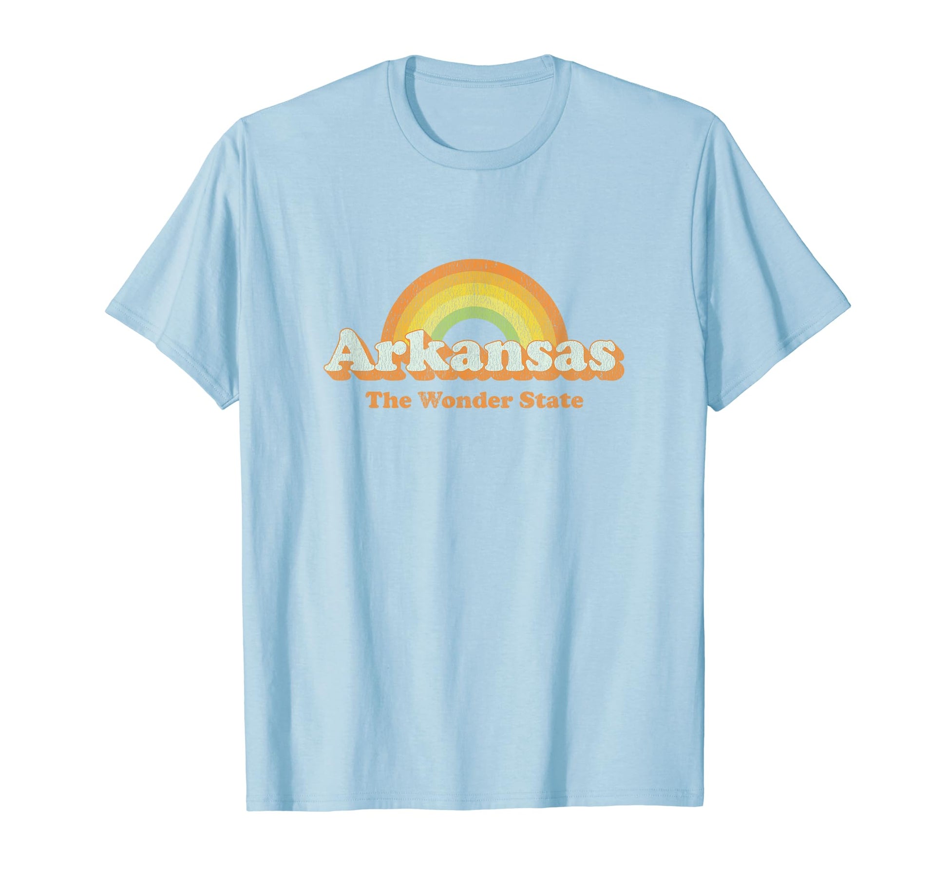 Arkansas 70S Rainbow T-Shirt - Casual Everyday Wear Men Women - T-Shirt, Sweatshirt, Hoodie