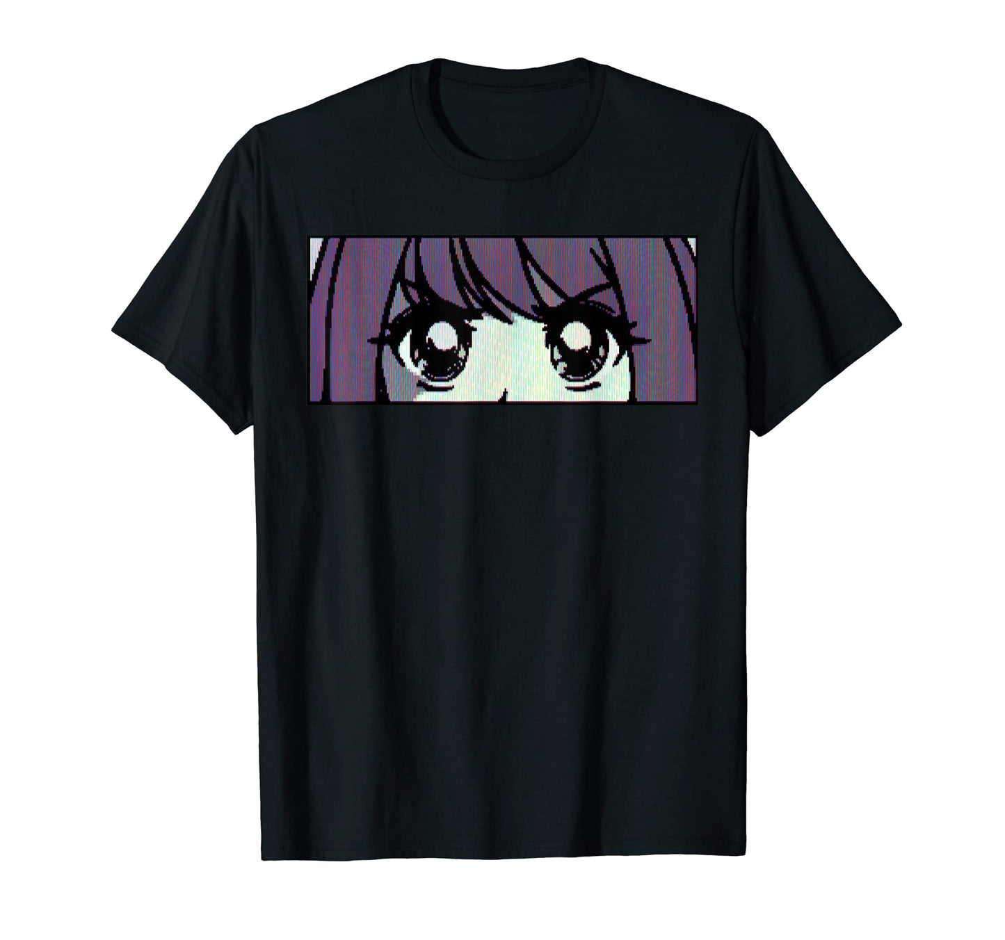 Cassette Futurism Anime Eyes Futurism T-Shirt - Minimalist Print Men Women - T-Shirt, Sweatshirt, Hoodie