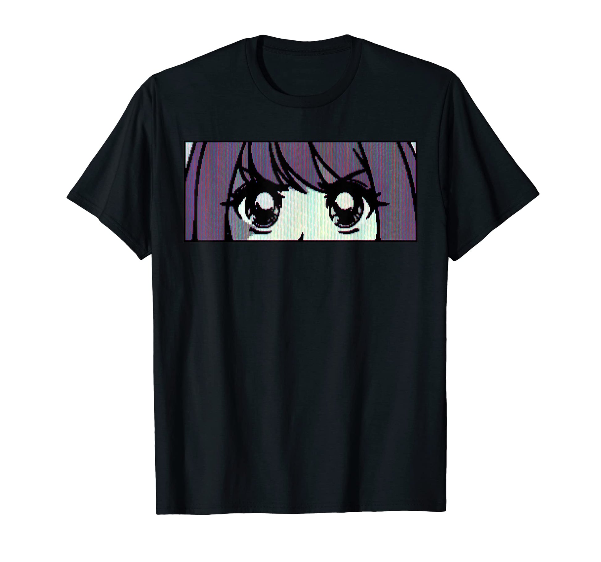 Cassette Futurism Anime Eyes Futurism T-Shirt - Minimalist Print Men Women - T-Shirt, Sweatshirt, Hoodie