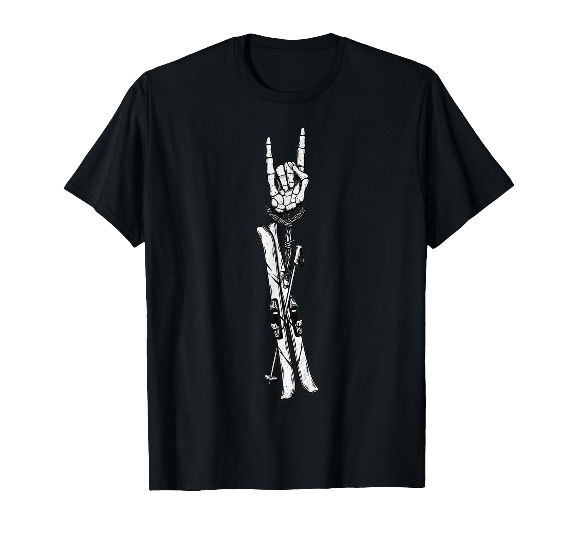 Ski Bum Skiing Skier 90S Alt Metal T-Shirt - Minimalist Print Men Women - T-Shirt, Sweatshirt, Hoodie