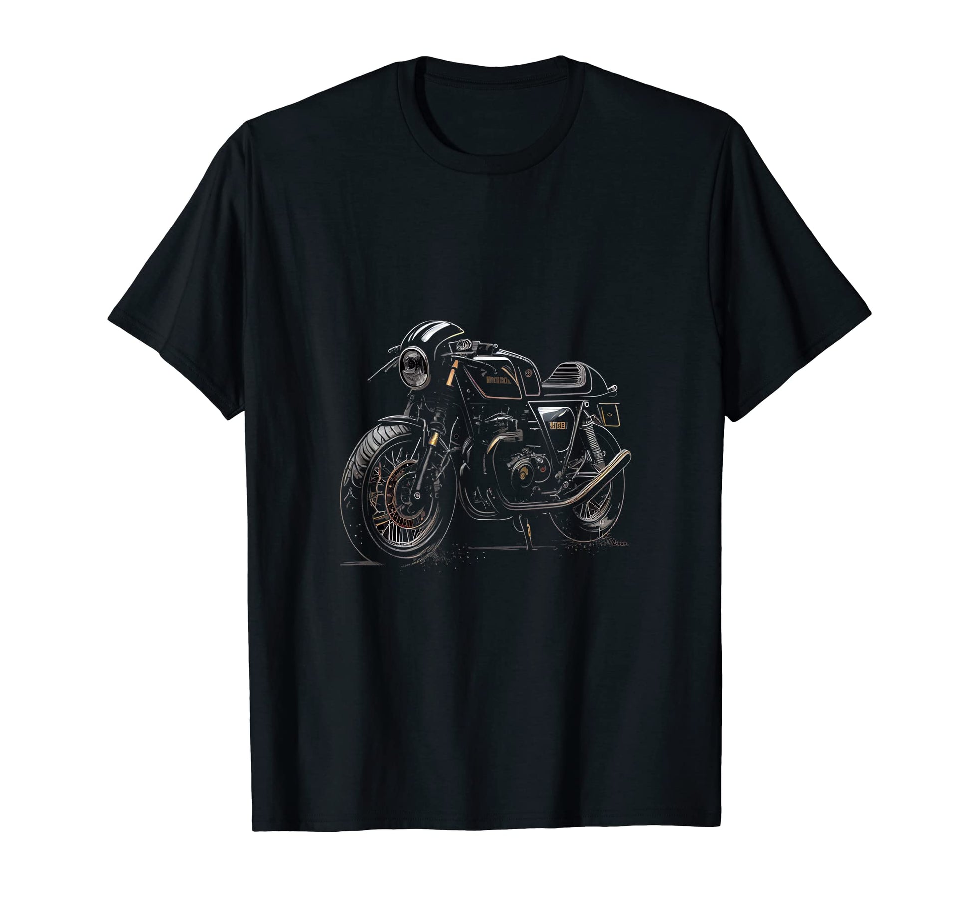 Stylish Cafe Racer Motorcycle T-Shirt - Fun Novelty Design for Adults - T-Shirt, Sweatshirt, Hoodie