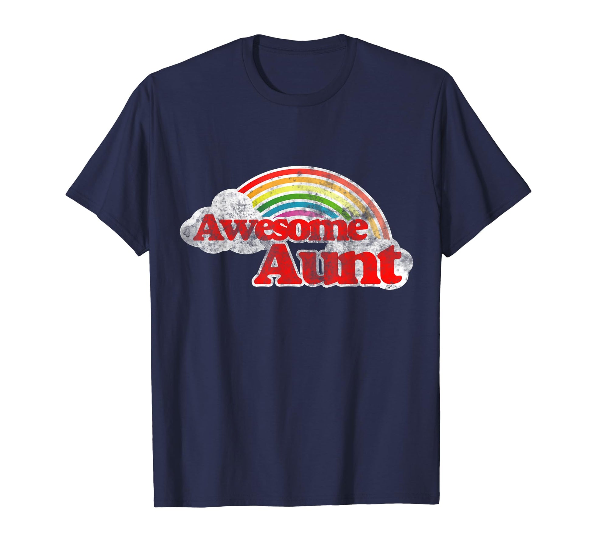 Awesome Aunt Rainbow New Aunts T-Shirt - Casual Everyday Wear Men Women - T-Shirt, Sweatshirt, Hoodie