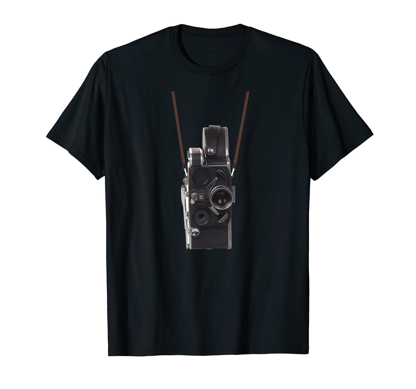 Video Film Camera Neck Strap Funny T-Shirt - Fun Novelty Design Unisex - T-Shirt, Sweatshirt, Hoodie