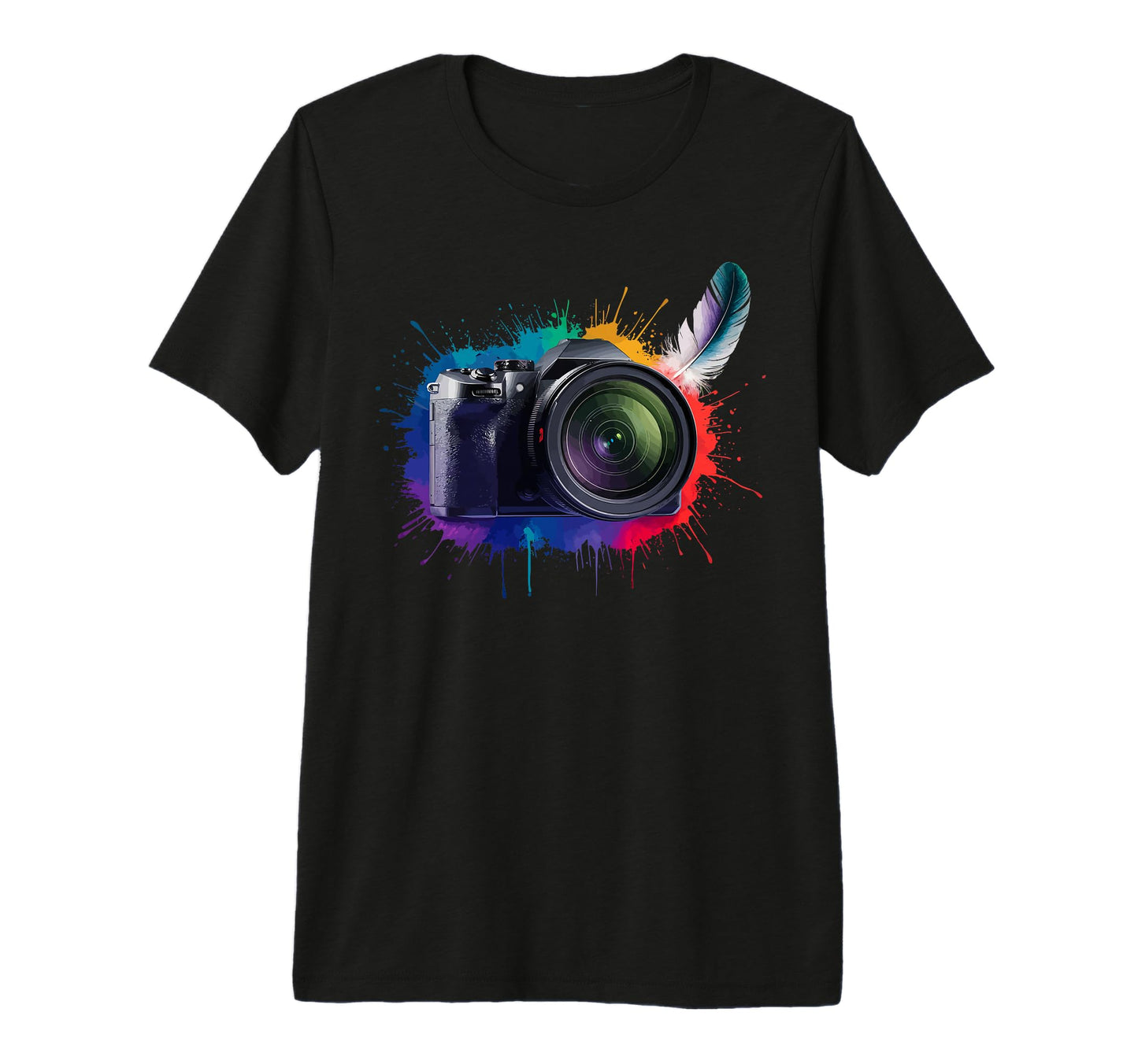 Colorful Camera Electric T-Shirt - Fun Novelty Design Men Women - T-Shirt, Sweatshirt, Hoodie