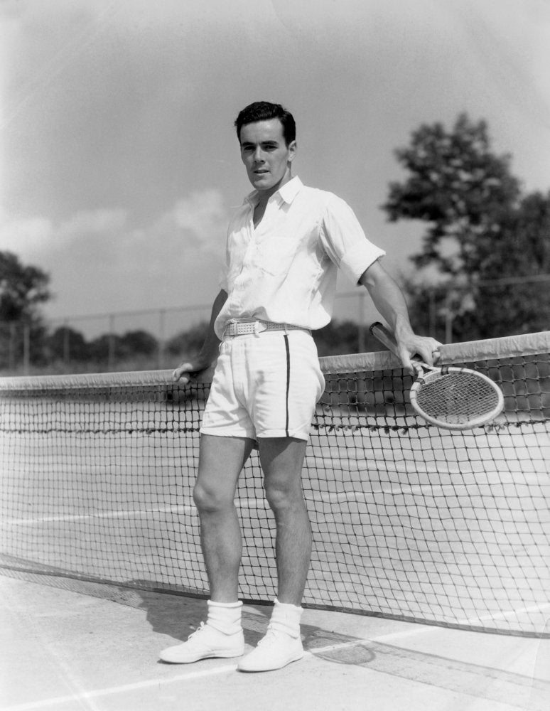 1930S Wearing Tennis Whites Standing Sweatshirt - Graphic Print Unisex - T-Shirt, Sweatshirt, Hoodie