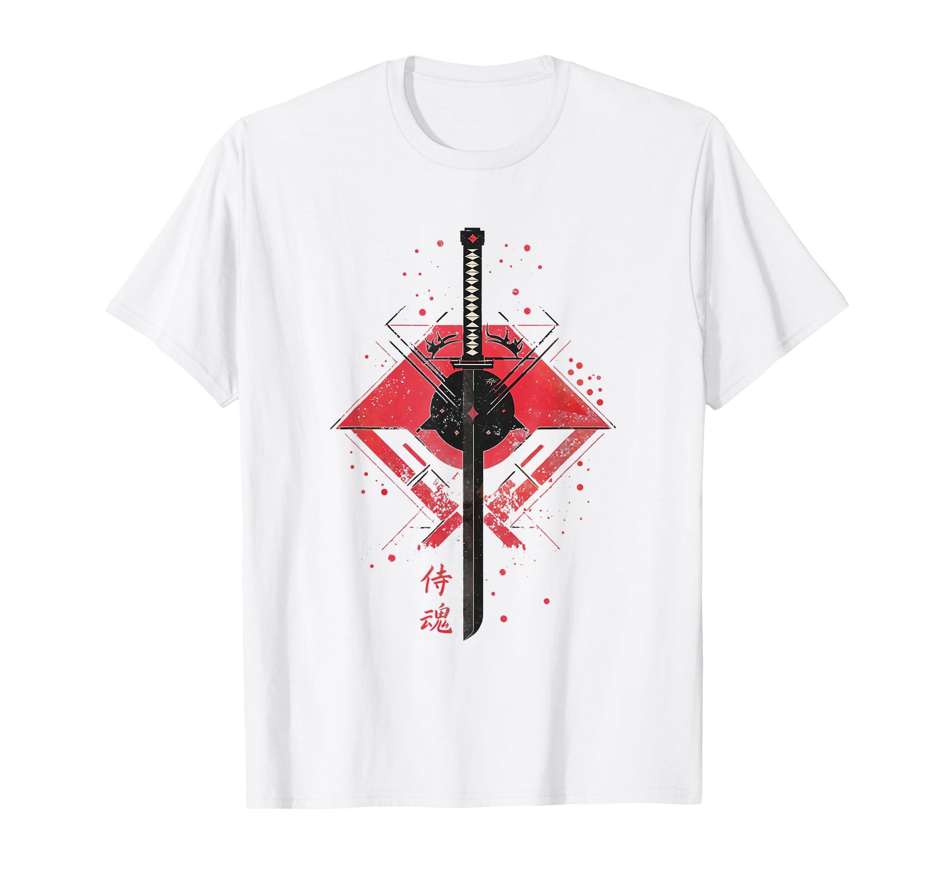 Anime Cyberpunk Samurai Grunge T-Shirt - Graphic Print for Adults - T-Shirt, Sweatshirt, Hoodie