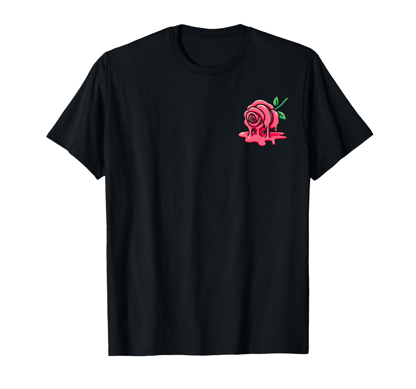 Melting Rose Aesthetic Vaporwave T-Shirt - Fun Novelty Design for Adults - T-Shirt, Sweatshirt, Hoodie