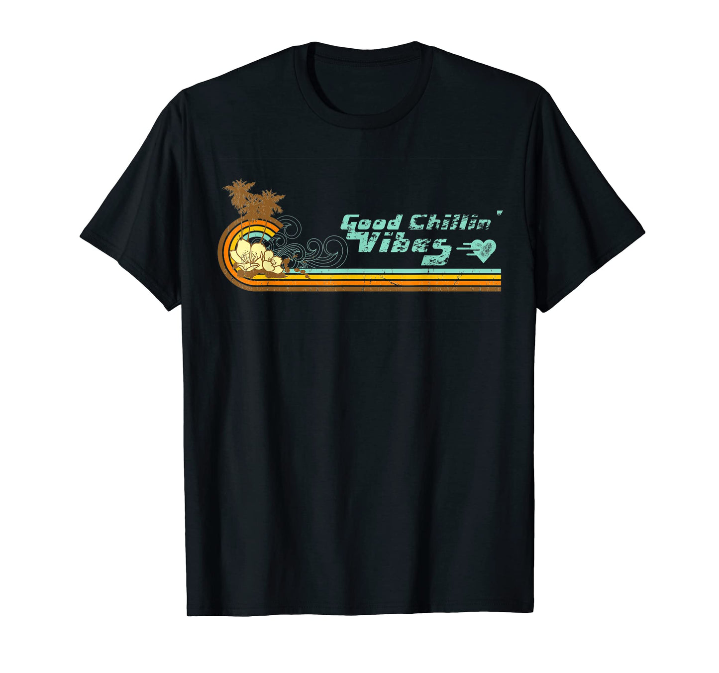 Aloha Good Chillin Vibes Hawaiian Sunset T-Shirt - Trendy Graphic Unisex - T-Shirt, Sweatshirt, Hoodie