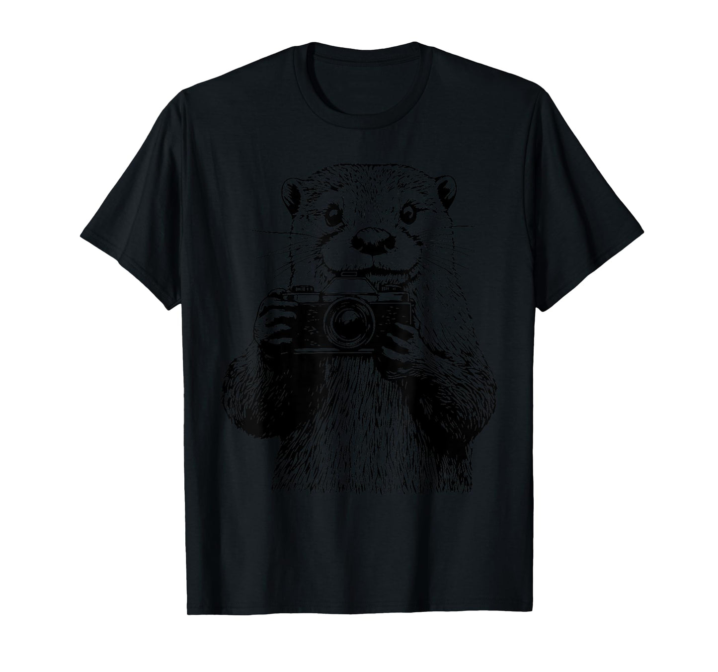 Otter Camera Otter Photographer T-Shirt - Novelty Apparel for Adults - T-Shirt, Sweatshirt, Hoodie