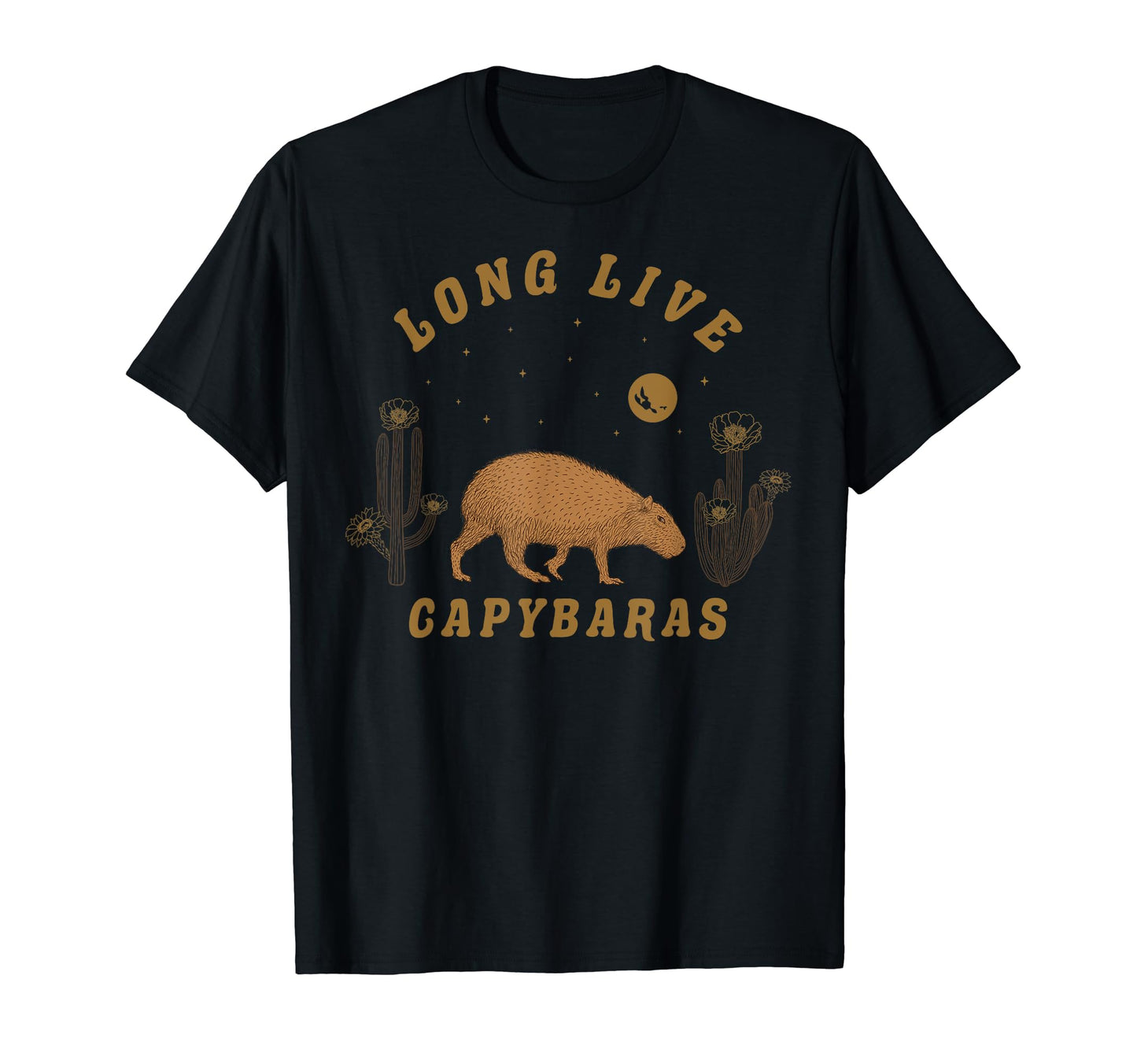 Western Desert Long Live Capybaras T-Shirt - Trendy Graphic Men Women - T-Shirt, Sweatshirt, Hoodie