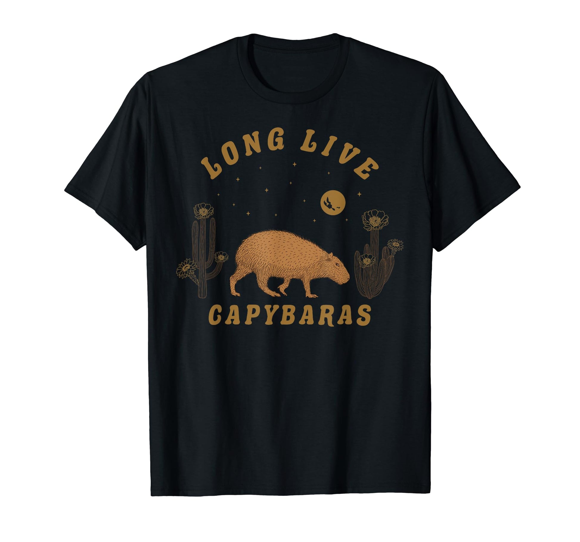 Western Desert Long Live Capybaras T-Shirt - Trendy Graphic Men Women - T-Shirt, Sweatshirt, Hoodie