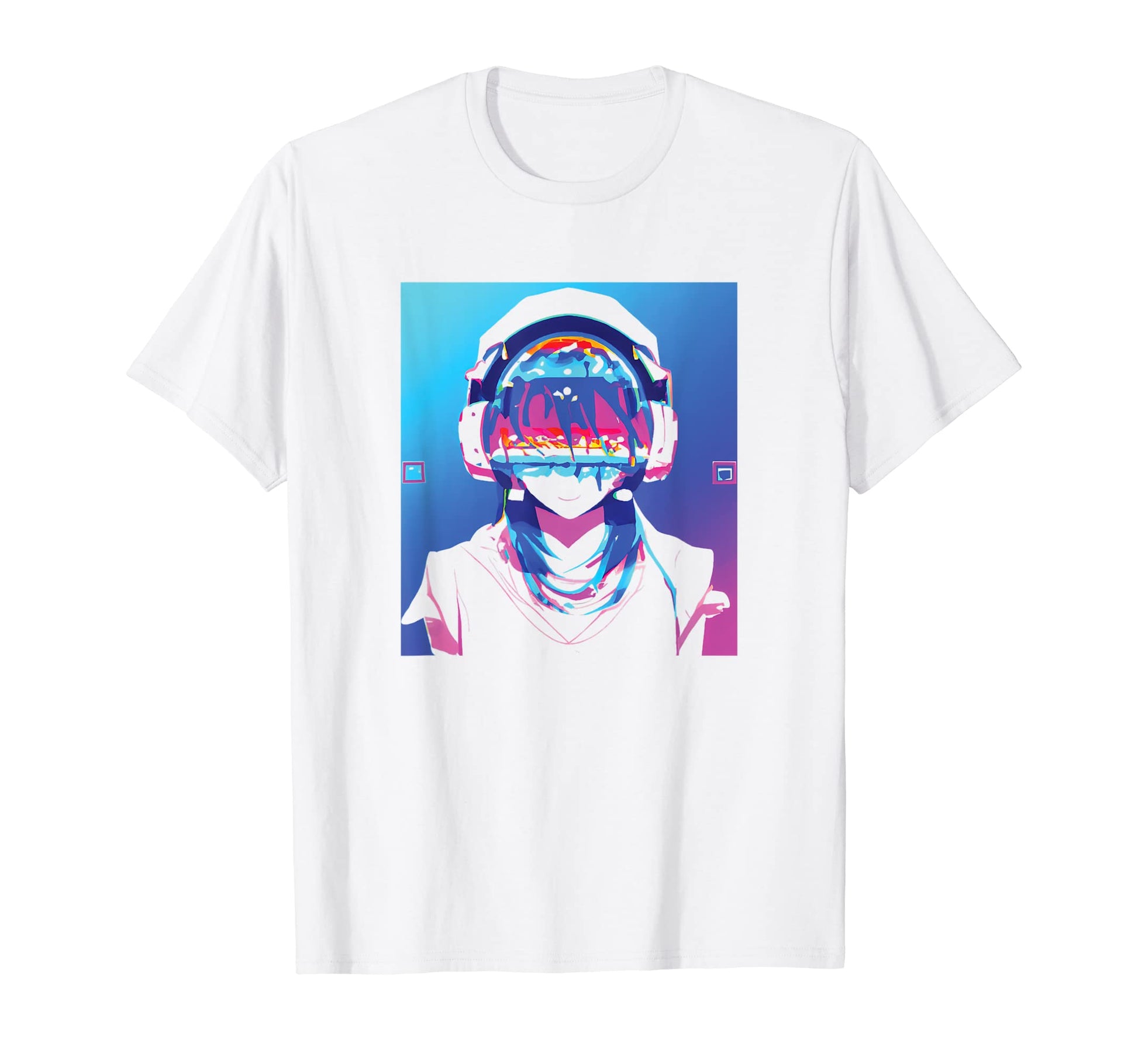 Anime Glitch Vaporwave Japanese T-Shirt - Fun Novelty Design Unisex - T-Shirt, Sweatshirt, Hoodie