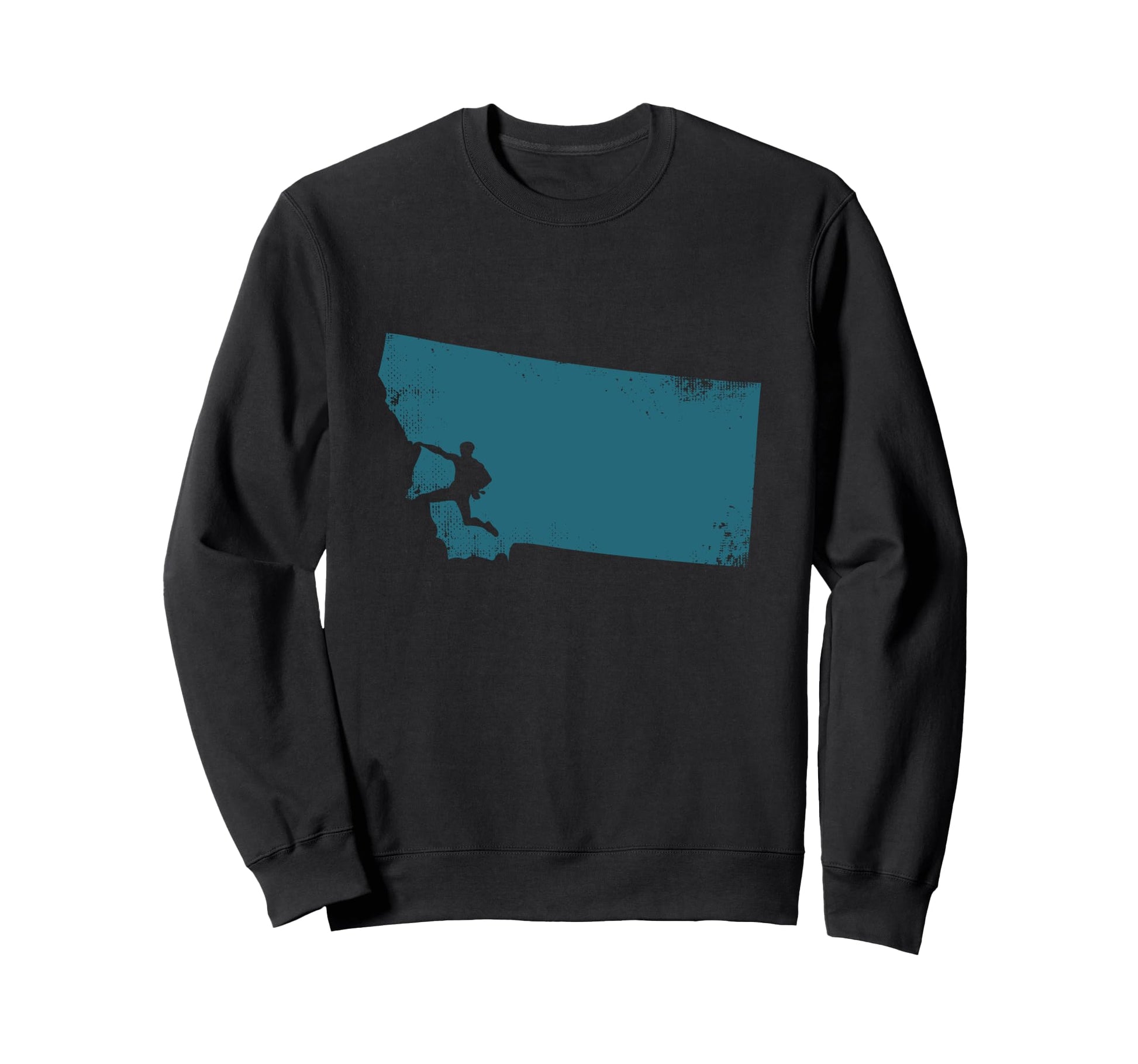 Distressed Montana Cowboy Sweatshirt - Custom Art Print for Adults - T-Shirt, Sweatshirt, Hoodie