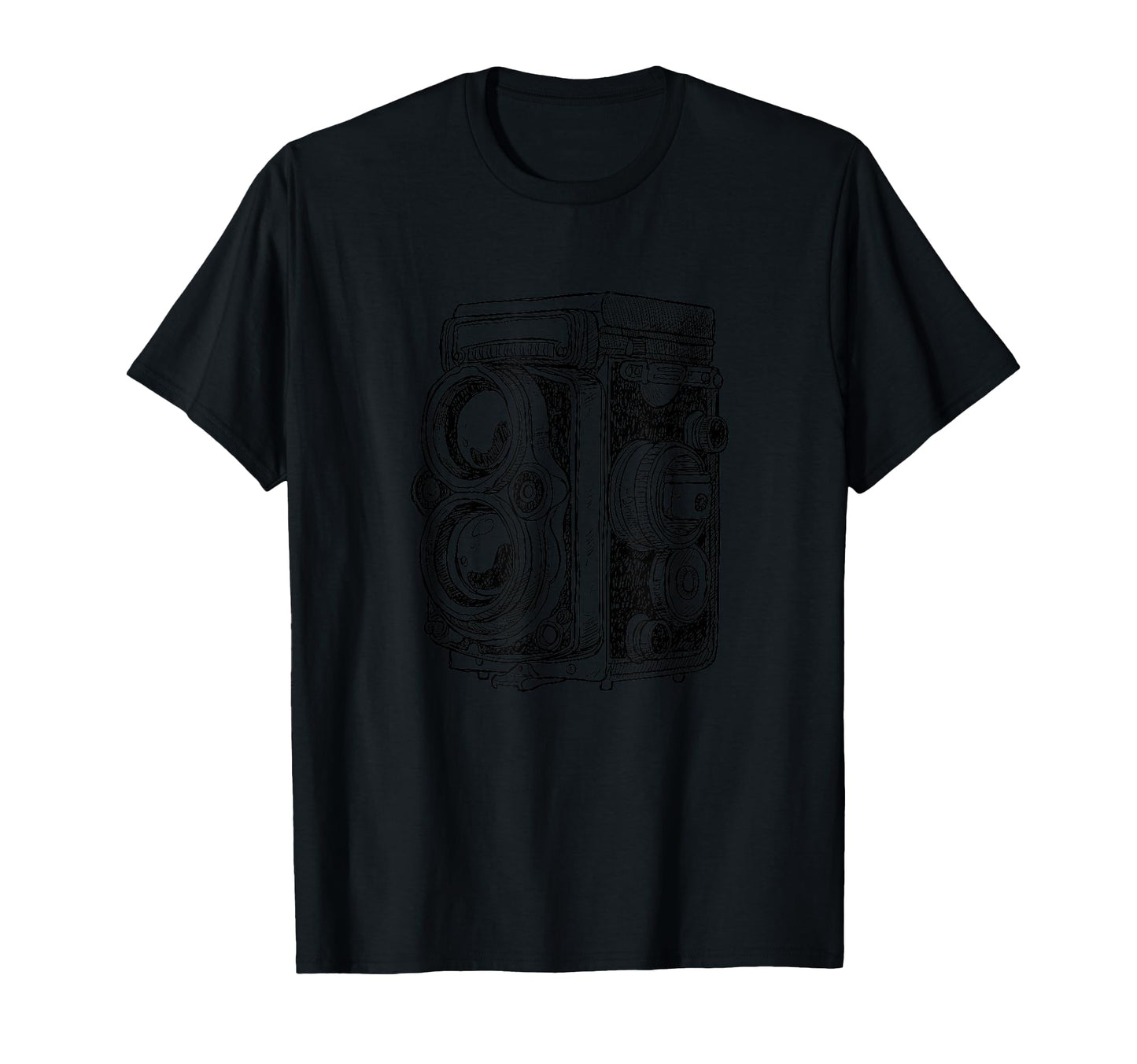 Photography Lovers Camera Sketch T-Shirt - Aesthetic Graphic Men Women - T-Shirt, Sweatshirt, Hoodie
