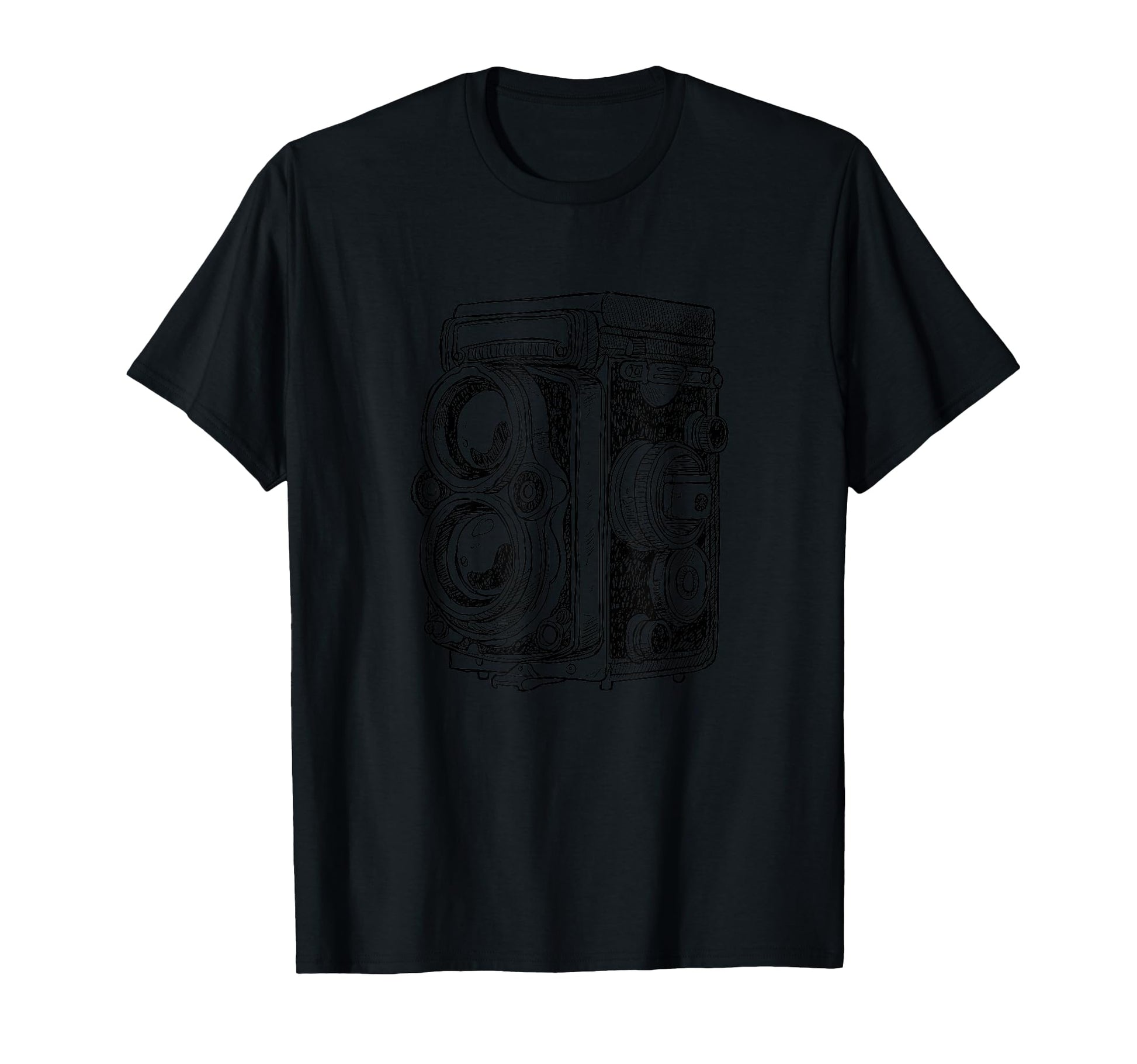Photography Lovers Camera Sketch T-Shirt - Aesthetic Graphic Men Women - T-Shirt, Sweatshirt, Hoodie