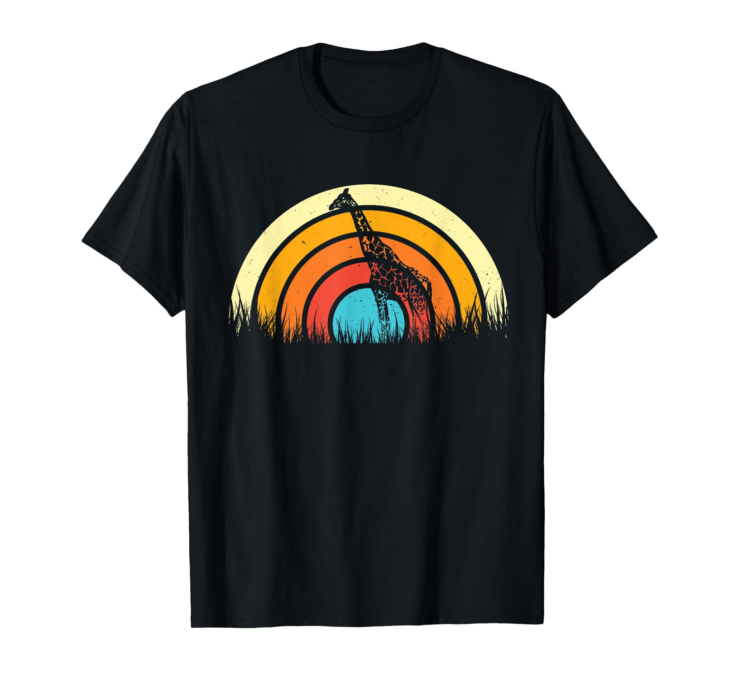 Rainbow Giraffe Giraffe Lover T-Shirt - Casual Everyday Wear Men Women - T-Shirt, Sweatshirt, Hoodie