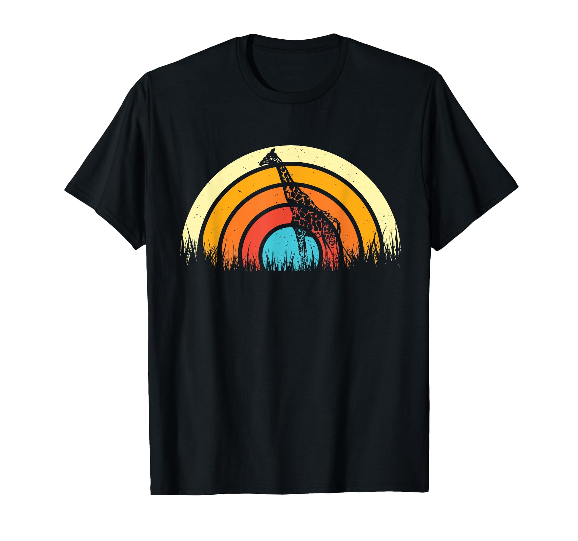 Rainbow Giraffe Giraffe Lover T-Shirt - Casual Everyday Wear Men Women - T-Shirt, Sweatshirt, Hoodie
