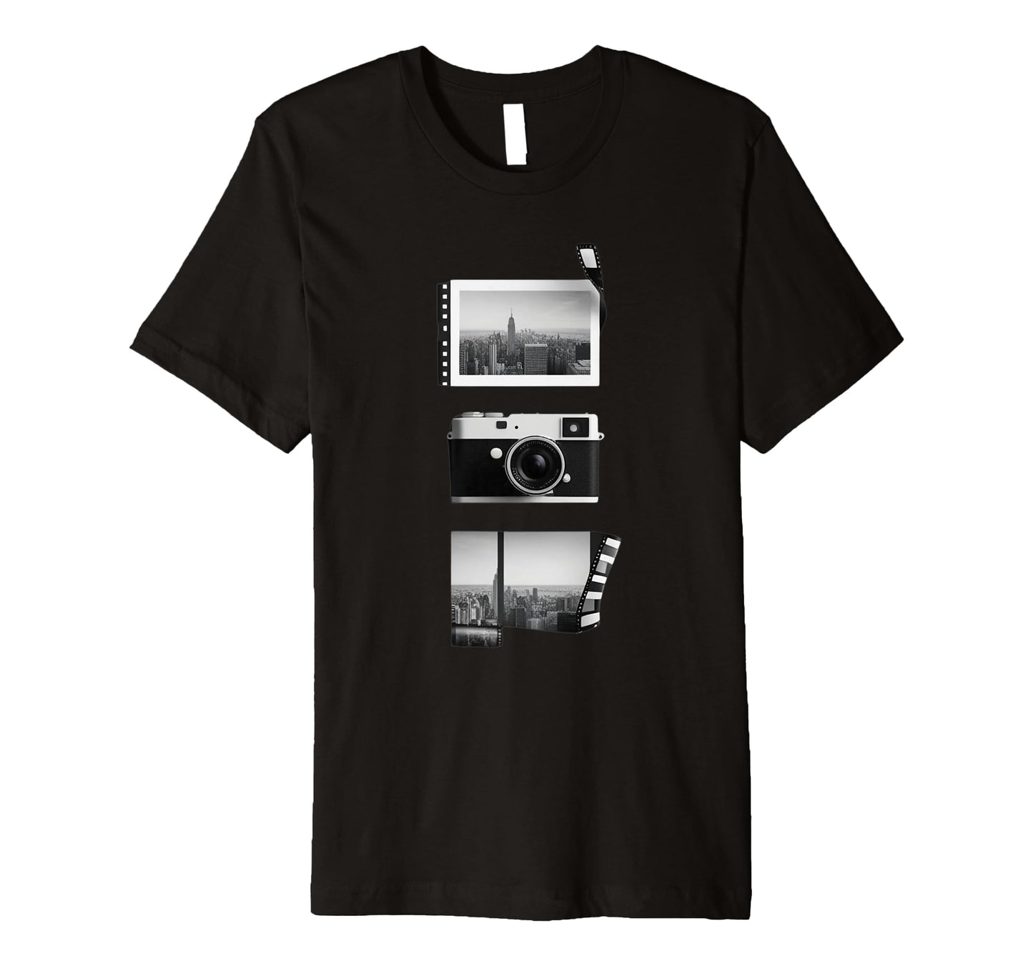 New York City Camera Film Strip T-Shirt - Custom Art Print Unisex - T-Shirt, Sweatshirt, Hoodie