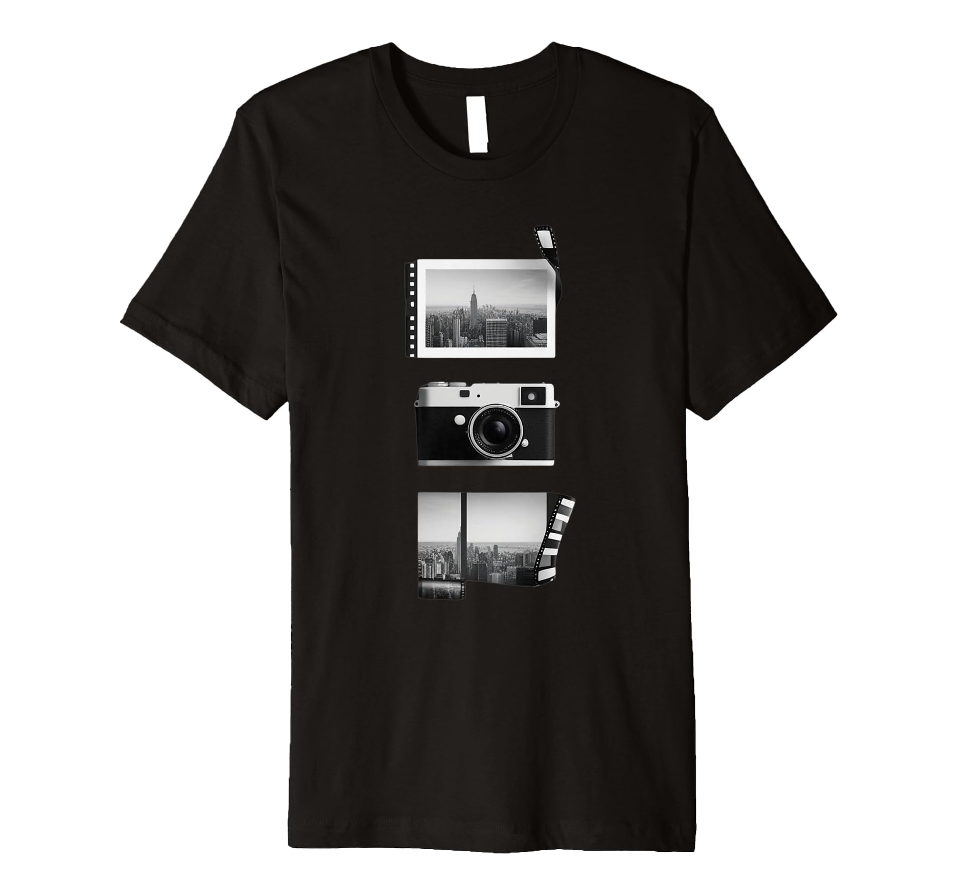 New York City Camera Film Strip T-Shirt - Custom Art Print Unisex - T-Shirt, Sweatshirt, Hoodie