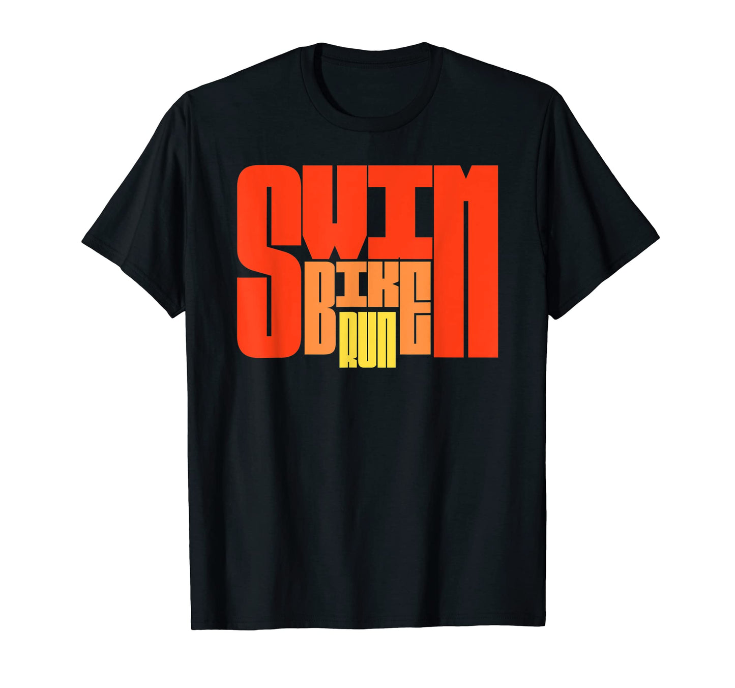 Swim Bike Run Triathlon Triathlete T-Shirt - Custom Art Print Unisex - T-Shirt, Sweatshirt, Hoodie