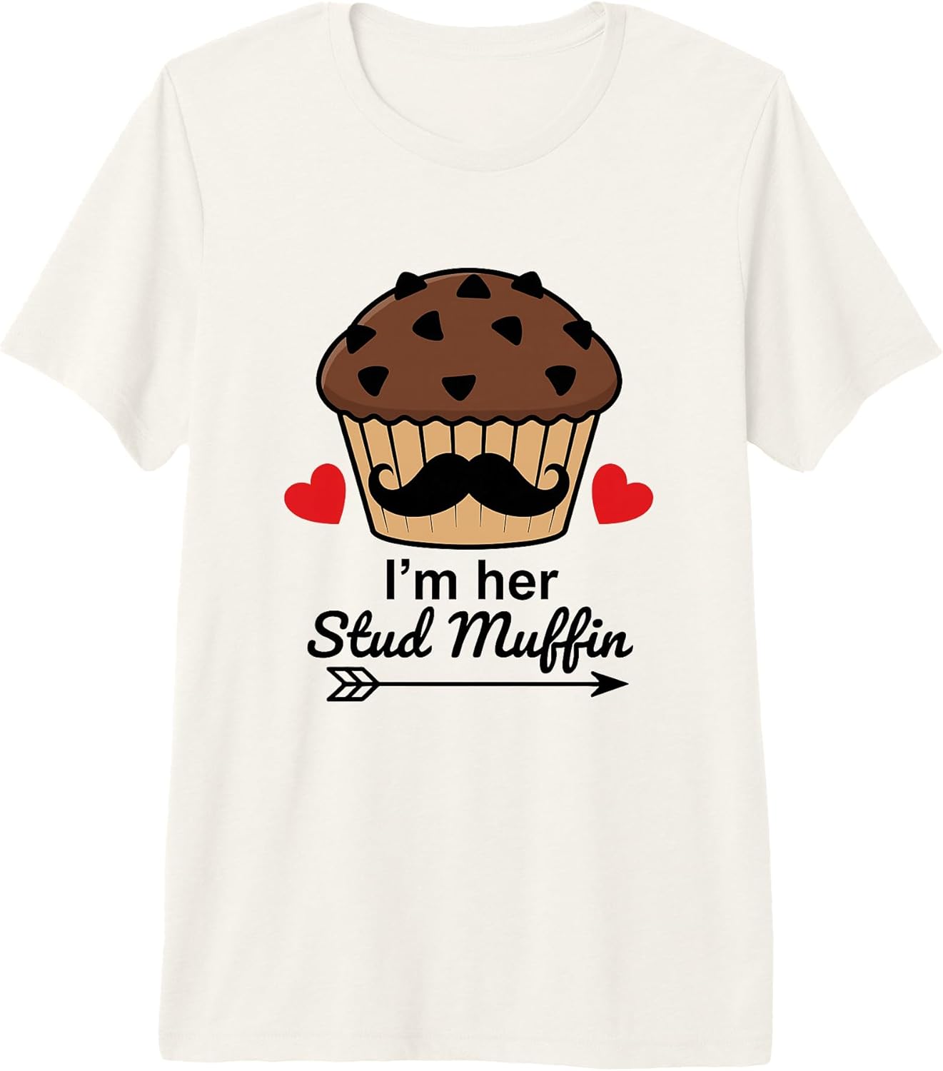 I'm Her Stud Muffin His Cupcake - Adult & Kids T-Shirts, Sweatshirts & Hoodies apparel design preview 1