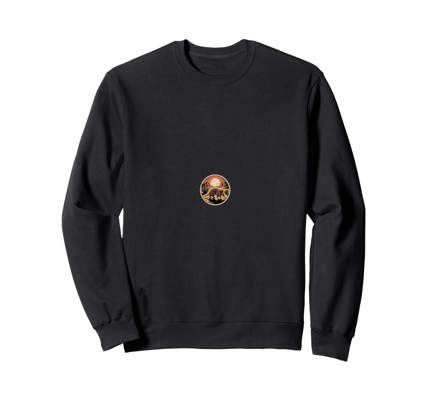 Sunset Armadillo Western Cactus Sweatshirt - Trendy Graphic Unisex - T-Shirt, Sweatshirt, Hoodie