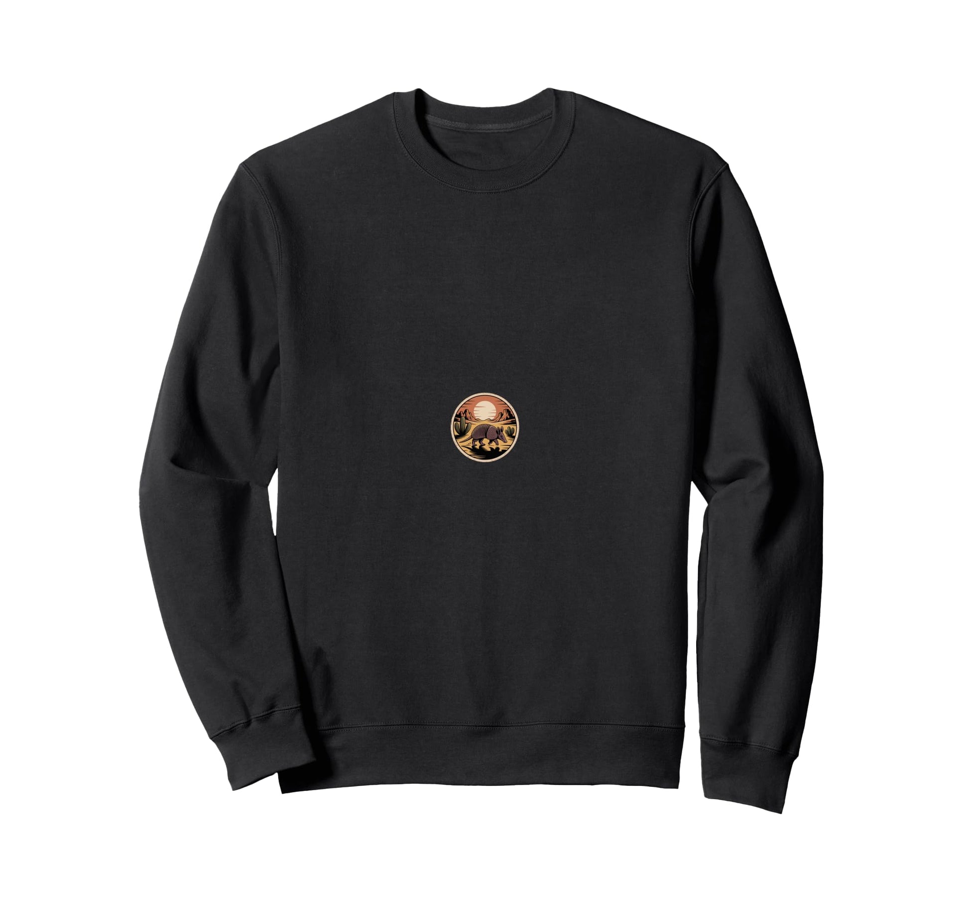 Sunset Armadillo Western Cactus Sweatshirt - Trendy Graphic Unisex - T-Shirt, Sweatshirt, Hoodie